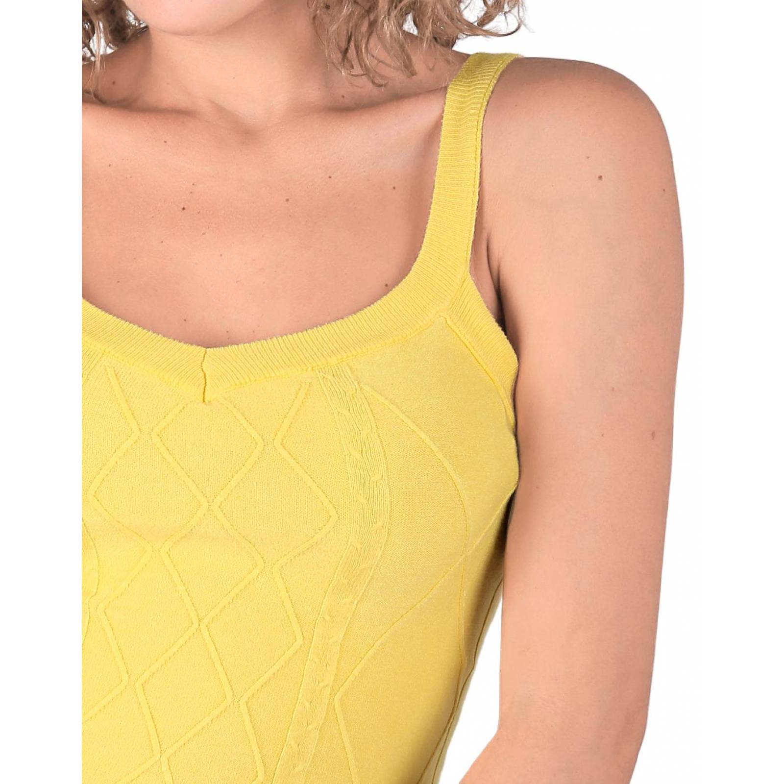 Blusa Juvenil Mujer Salvaje Tentación Amarillo 56704231 Spandex 