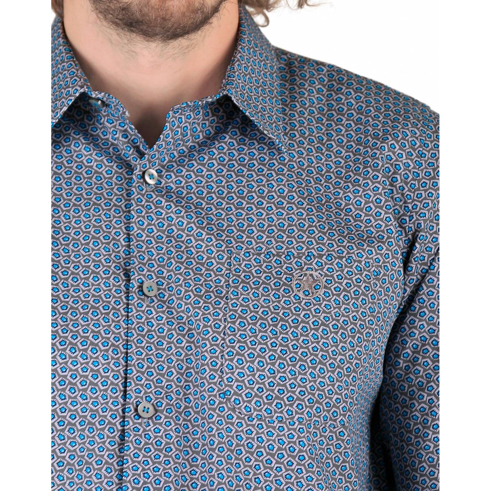 Camisa Casual Slim Hombre Gris Furor 62106203 