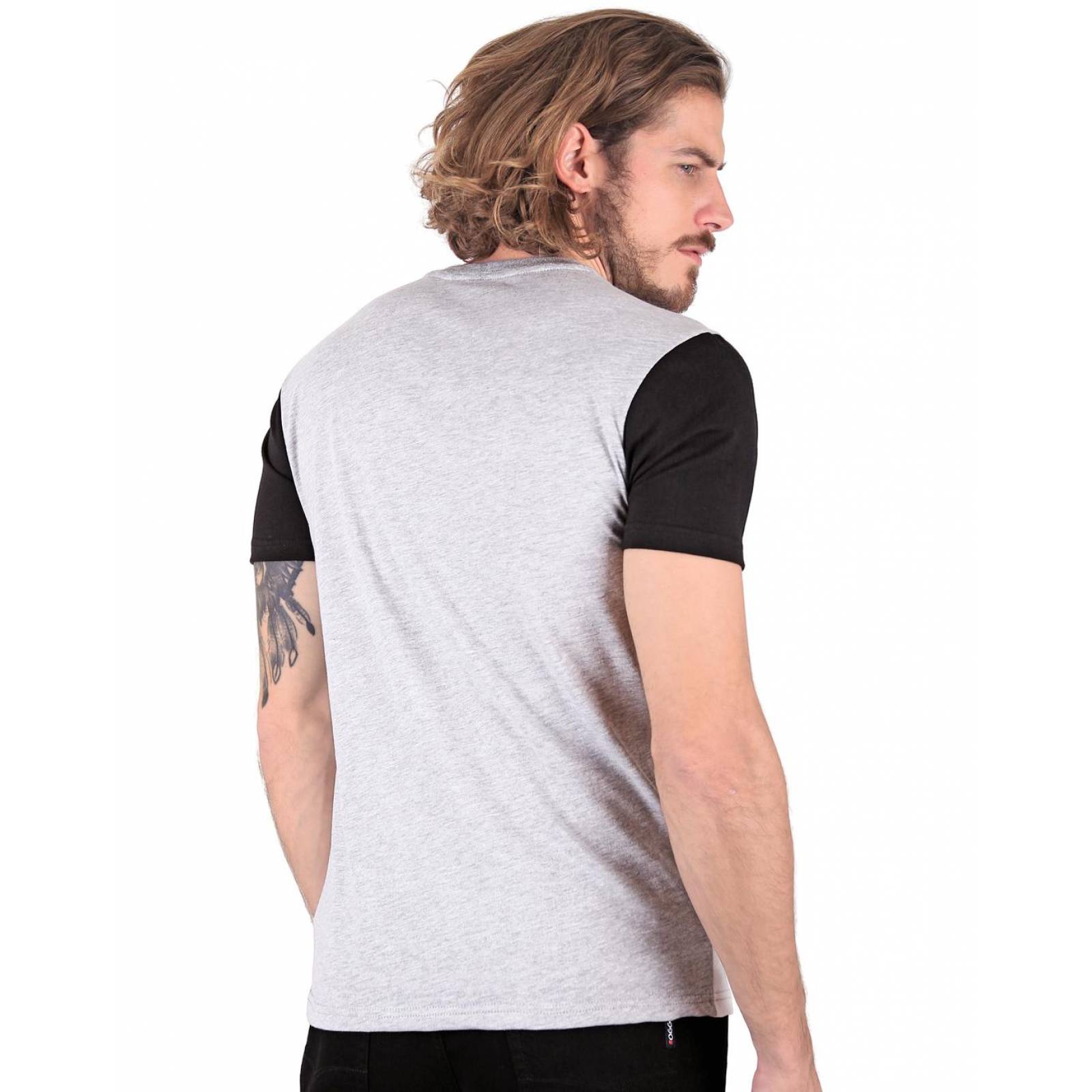 Playera Moda Camiseta Hombre Gris Silver Plate 60204210