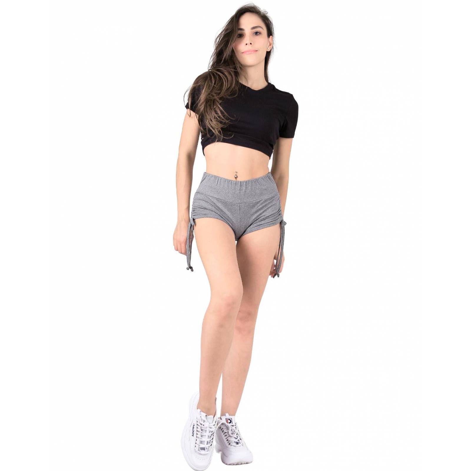 Short Deportivo Slim Mujer Gris Stfashion 50004282 