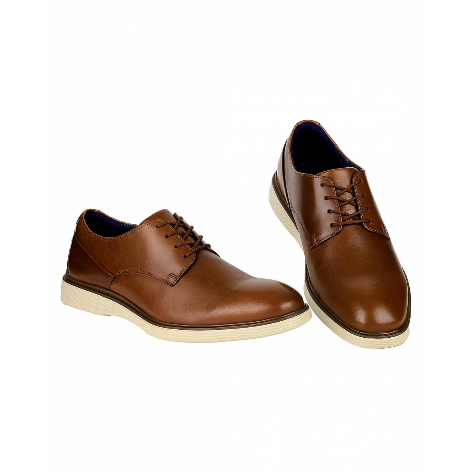 Zapato Hombre Oxford Casual Oxford Café Piel Flexi 02503736