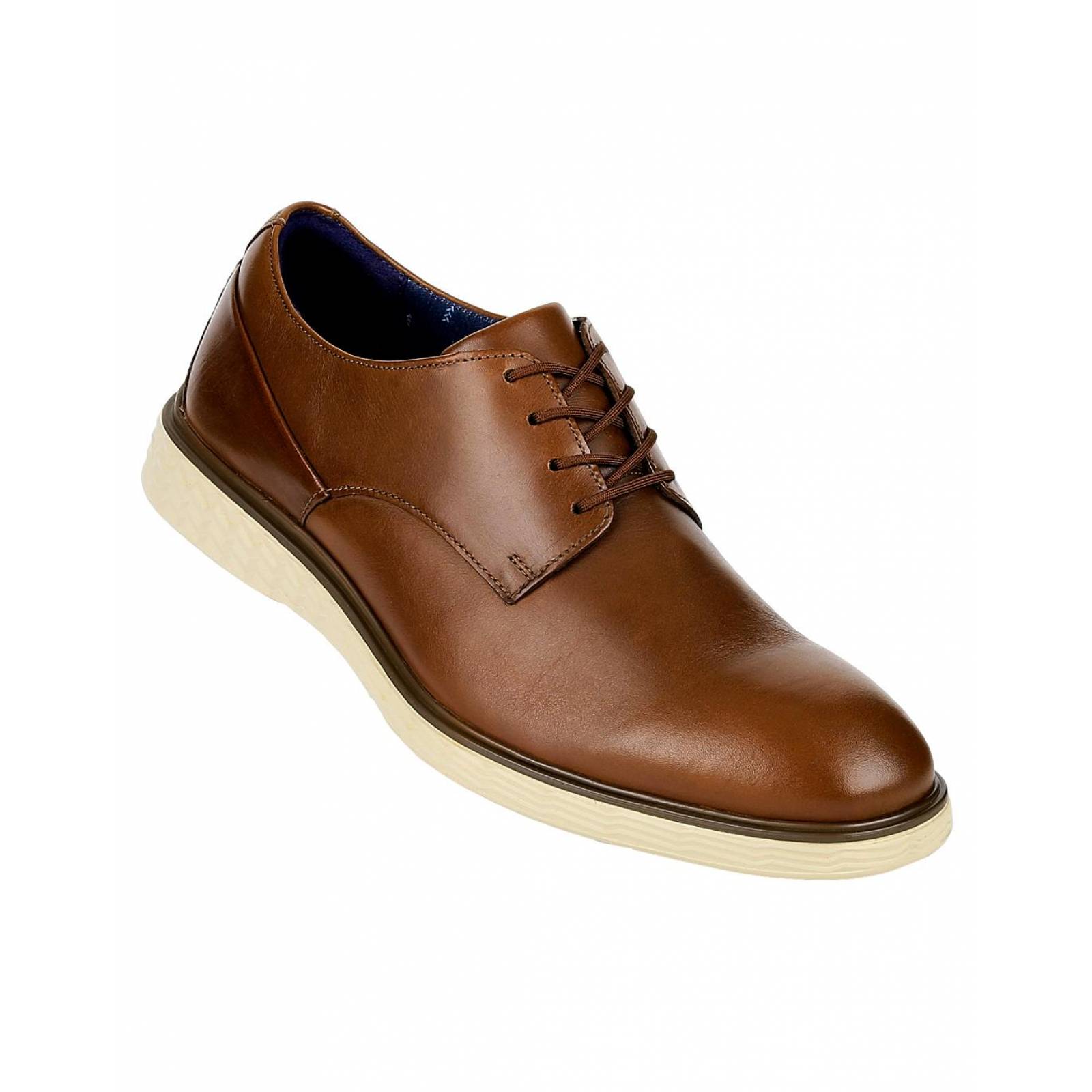 Zapato Hombre Oxford Casual Oxford Café Piel Flexi 02503736