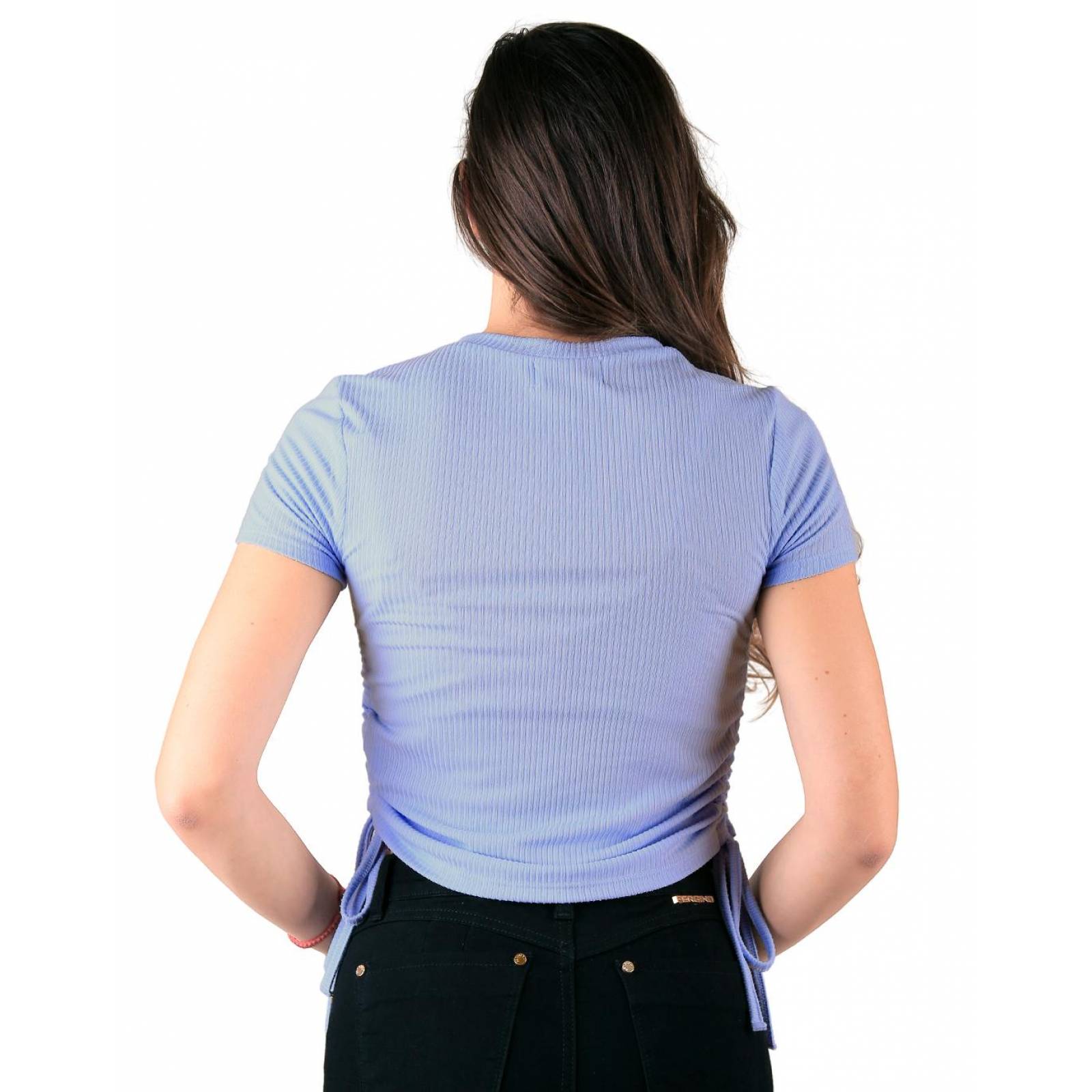 Playera Moda Camiseta Mujer Azul Stfashion 61904231 