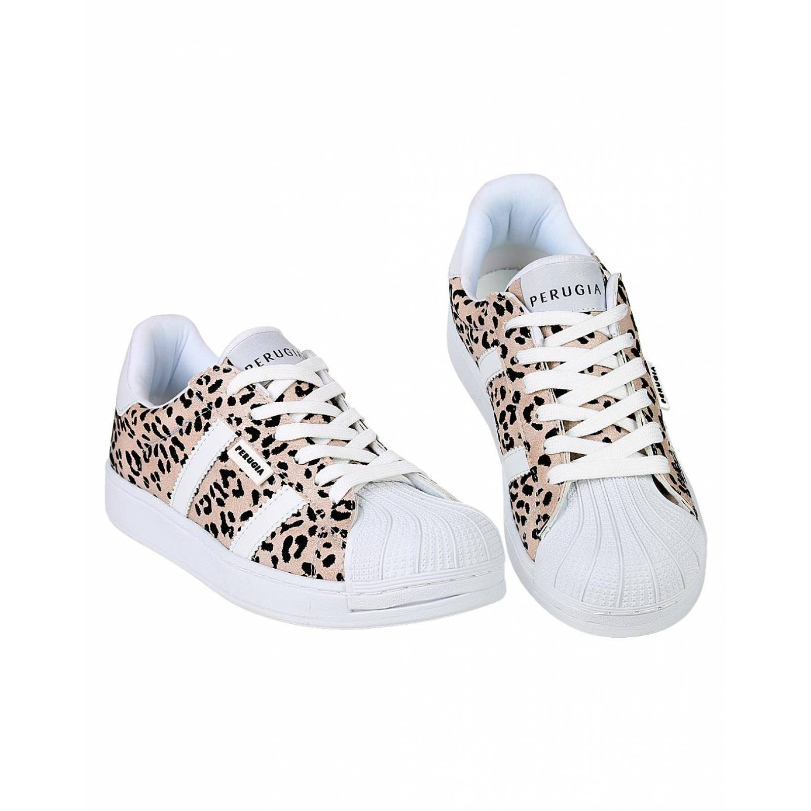 Tenis Mujer Blanco Tacto Piel Perugia 06103700 