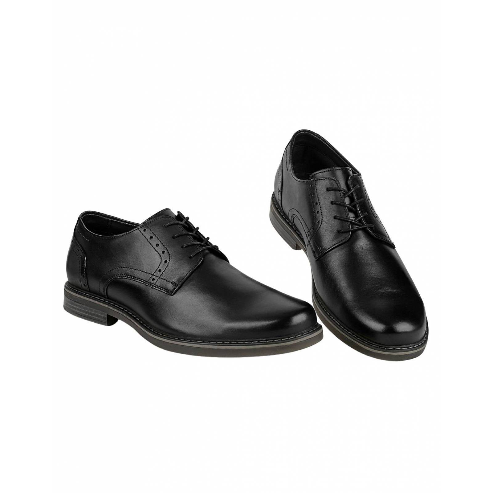 Zapato Vestir Oxford Hombre Negro Piel Flexi 02503303 