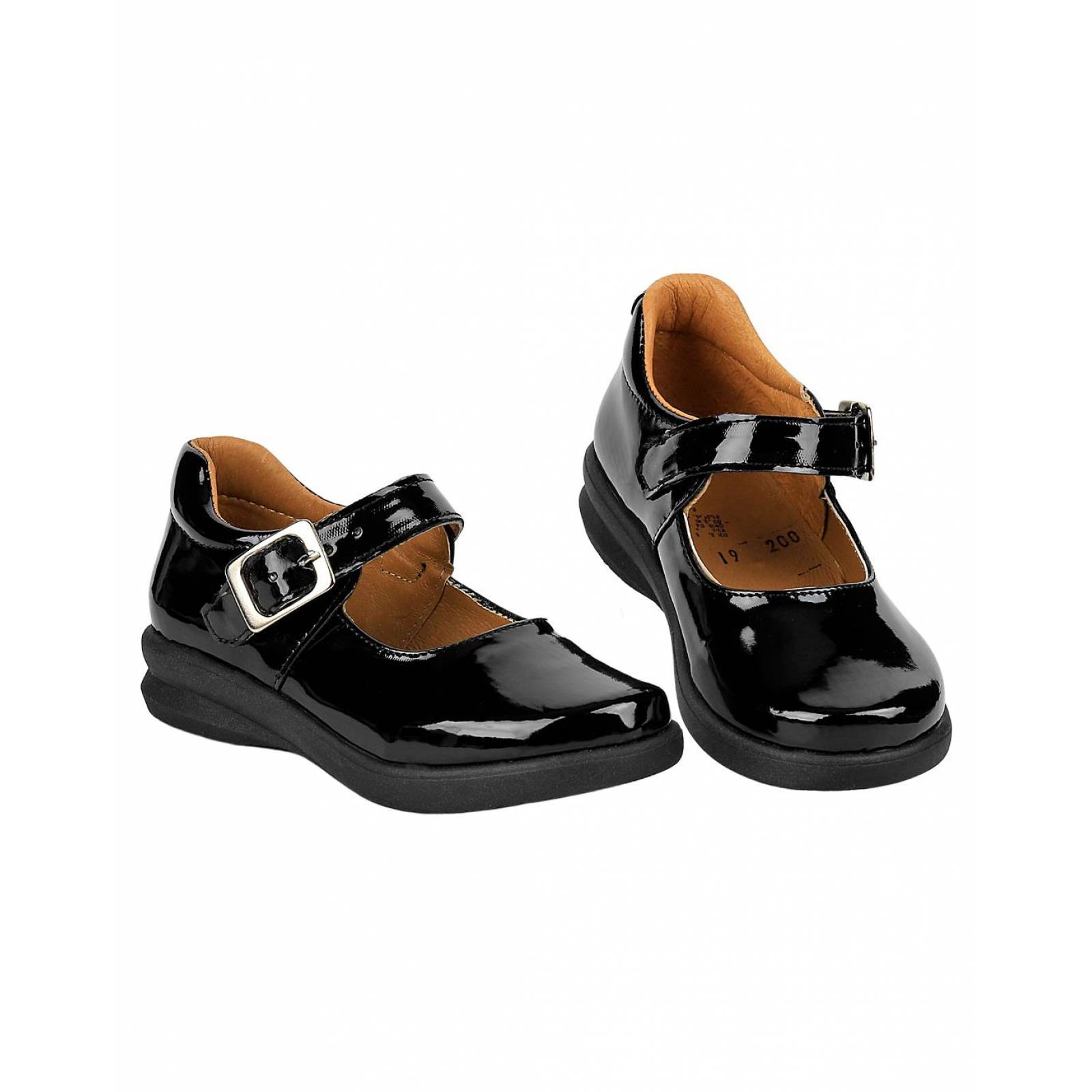 Zapato Niña Escolar Piso Negro Stfashion 10503701 