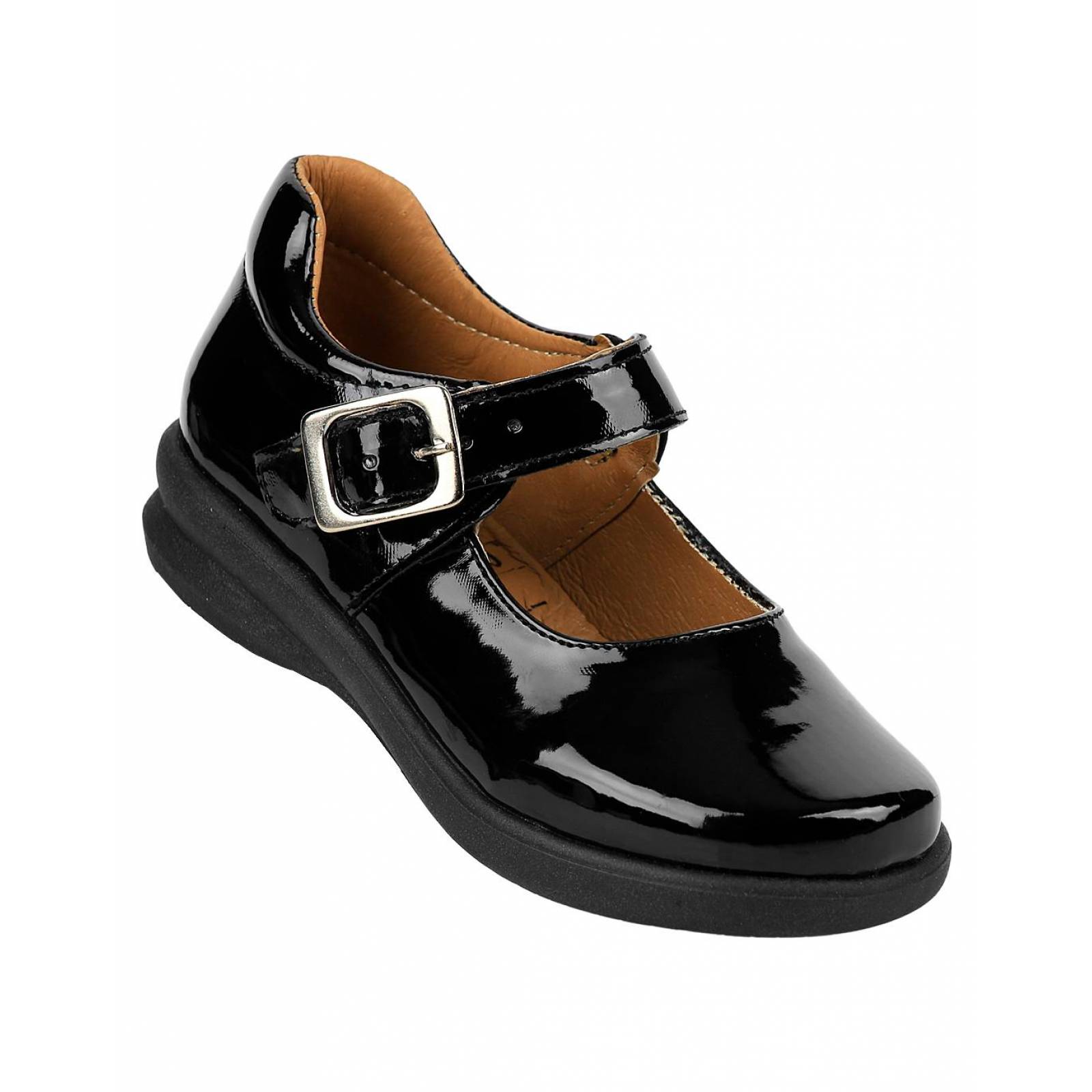 Zapato Niña Escolar Piso Negro Stfashion 10503701 