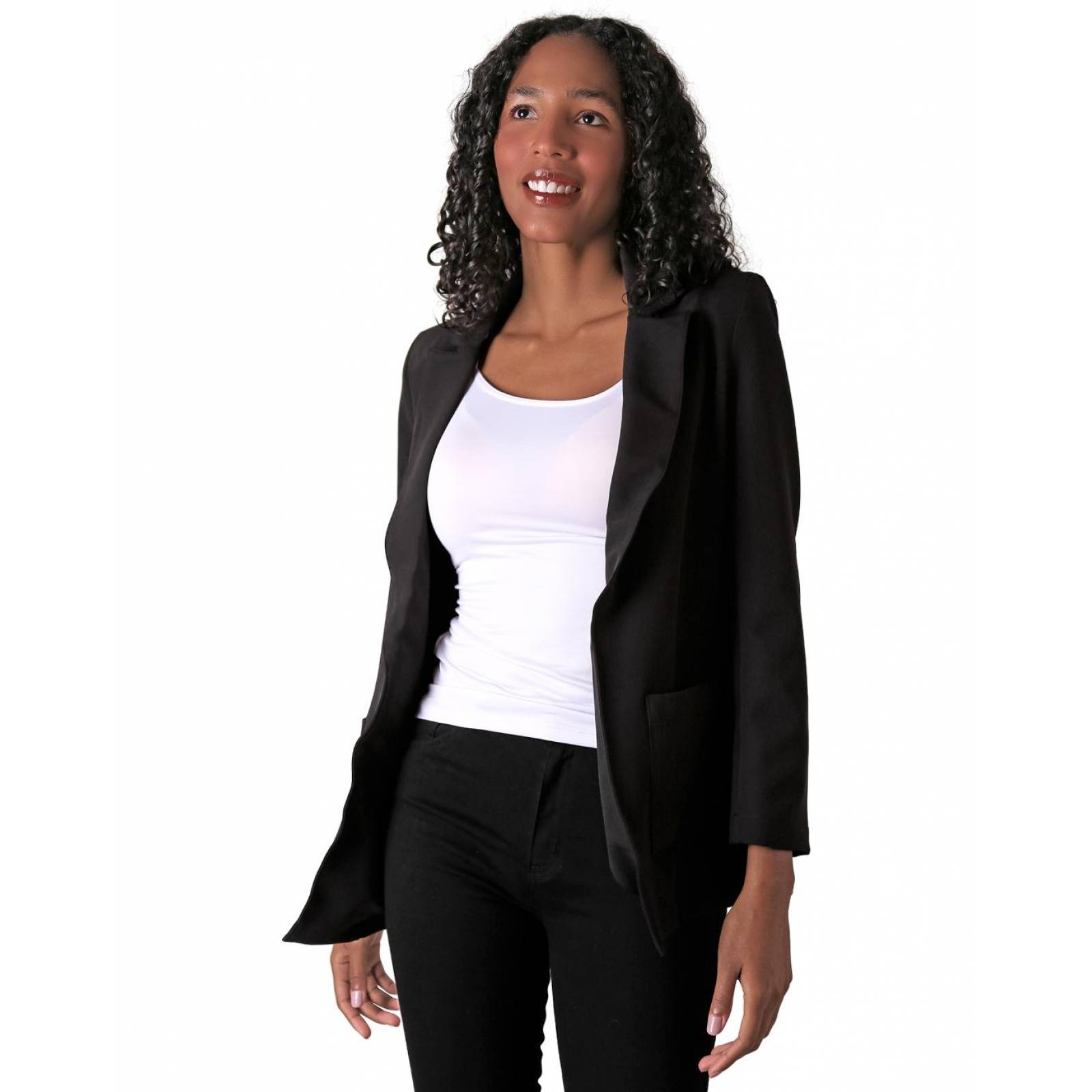 Saco Mujer Formal Blazer Negro Stfashion 71004239