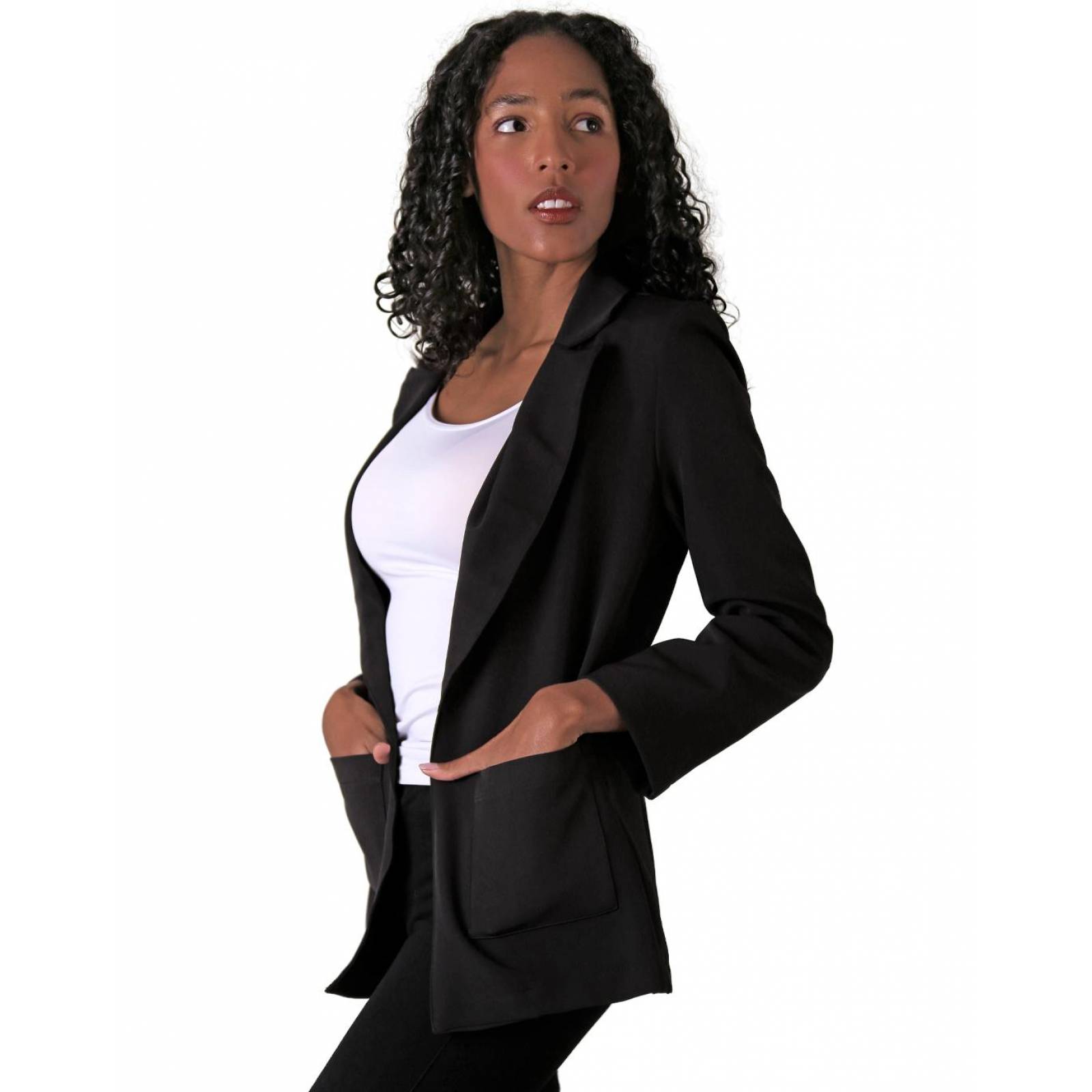 Saco Mujer Formal Blazer Negro Stfashion 71004239