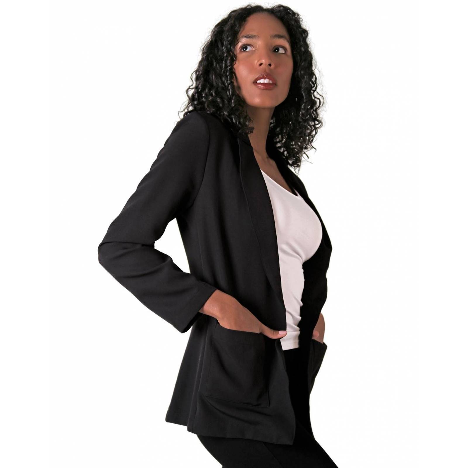 Saco Mujer Formal Blazer Negro Stfashion 71004239