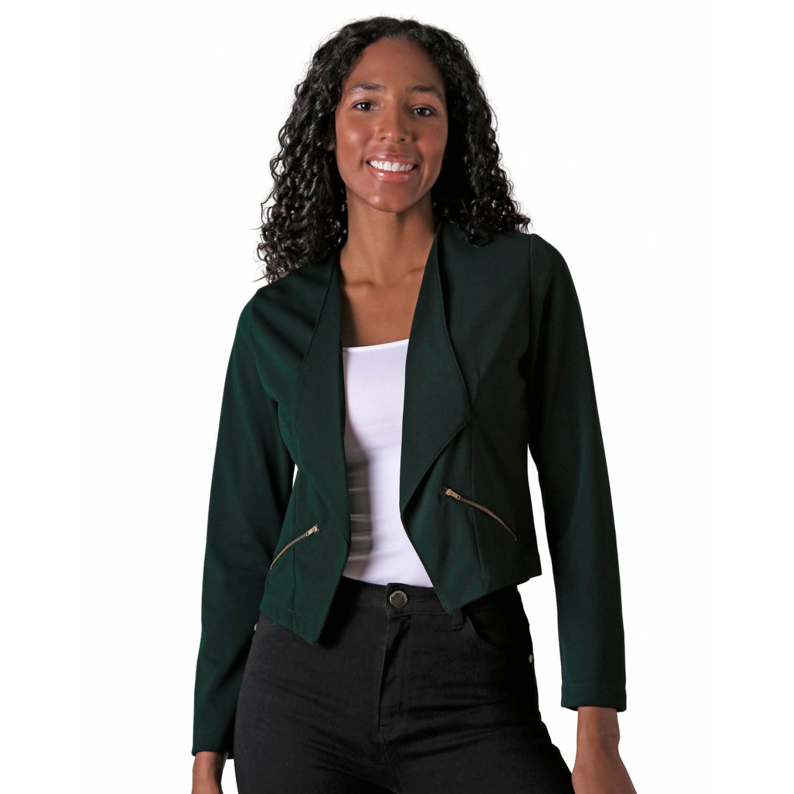 Saco Mujer Formal Blazer Verde Stfashion 79304227 .