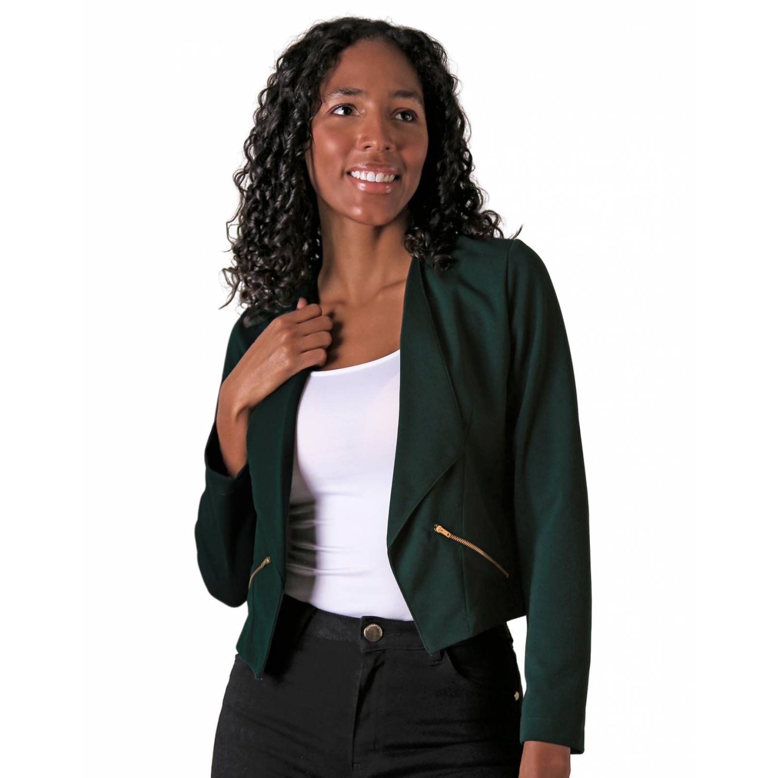 Saco Mujer Formal Blazer Verde Stfashion 79304227 .