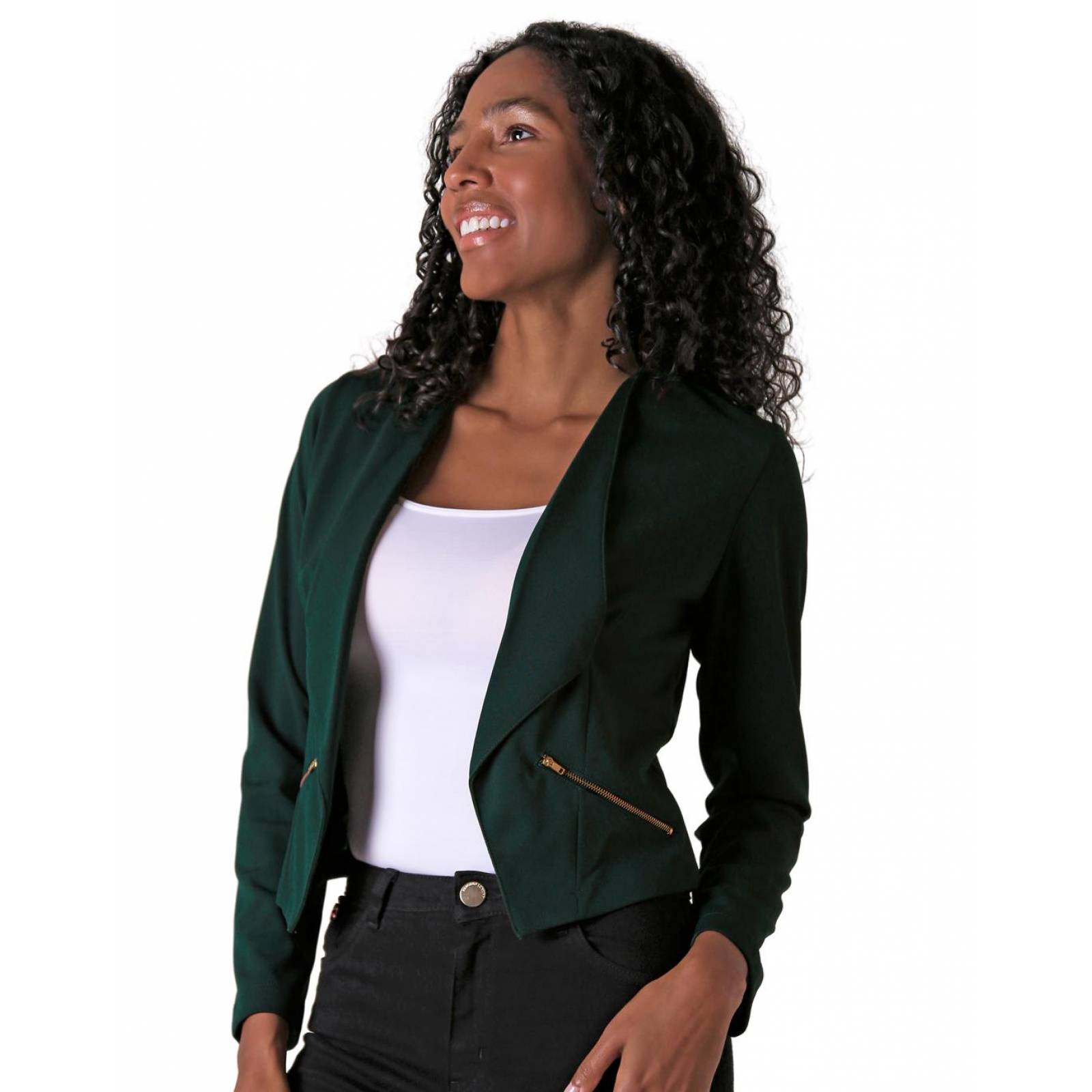 Saco Mujer Formal Blazer Verde Stfashion 79304227 .
