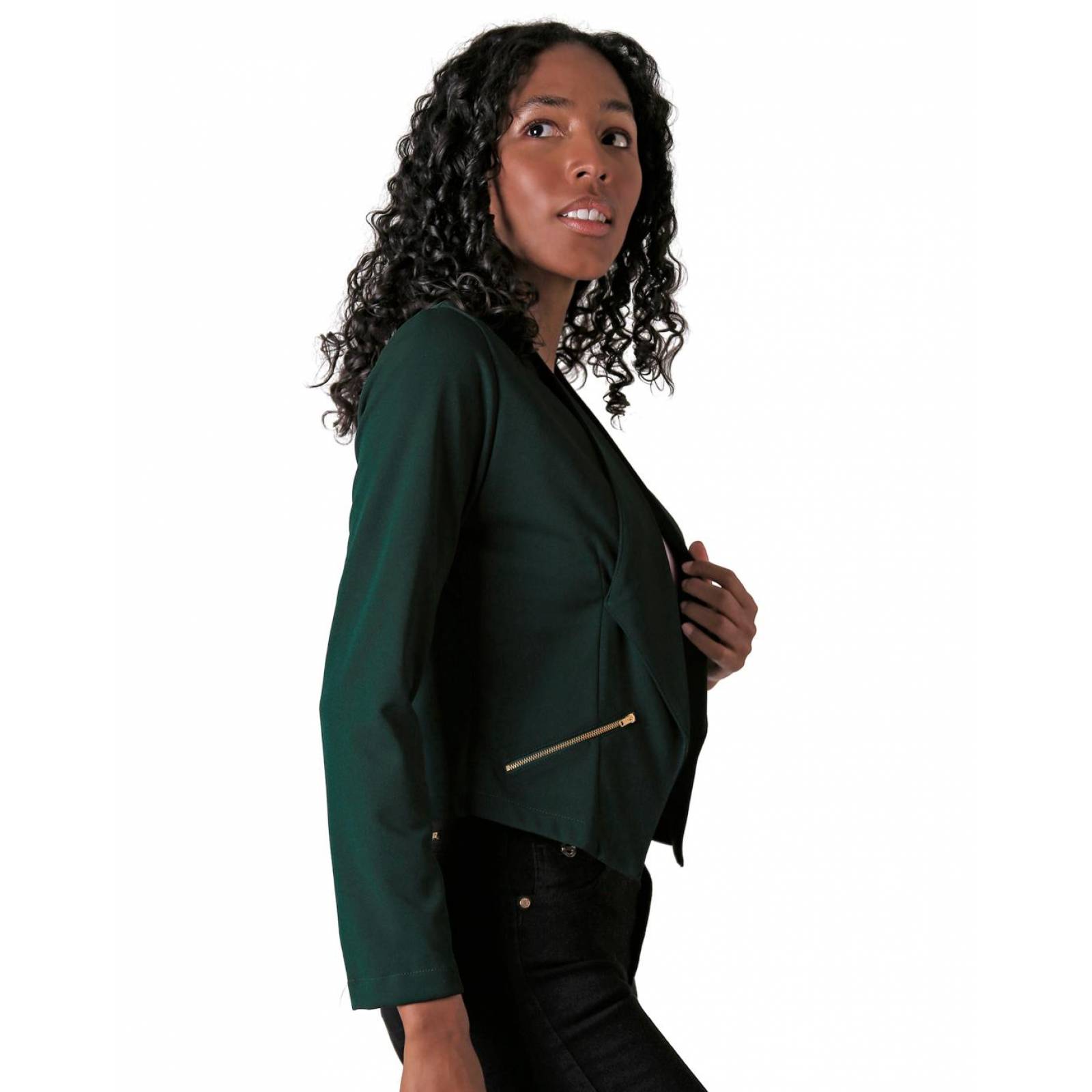 Saco Mujer Formal Blazer Verde Stfashion 79304227 .