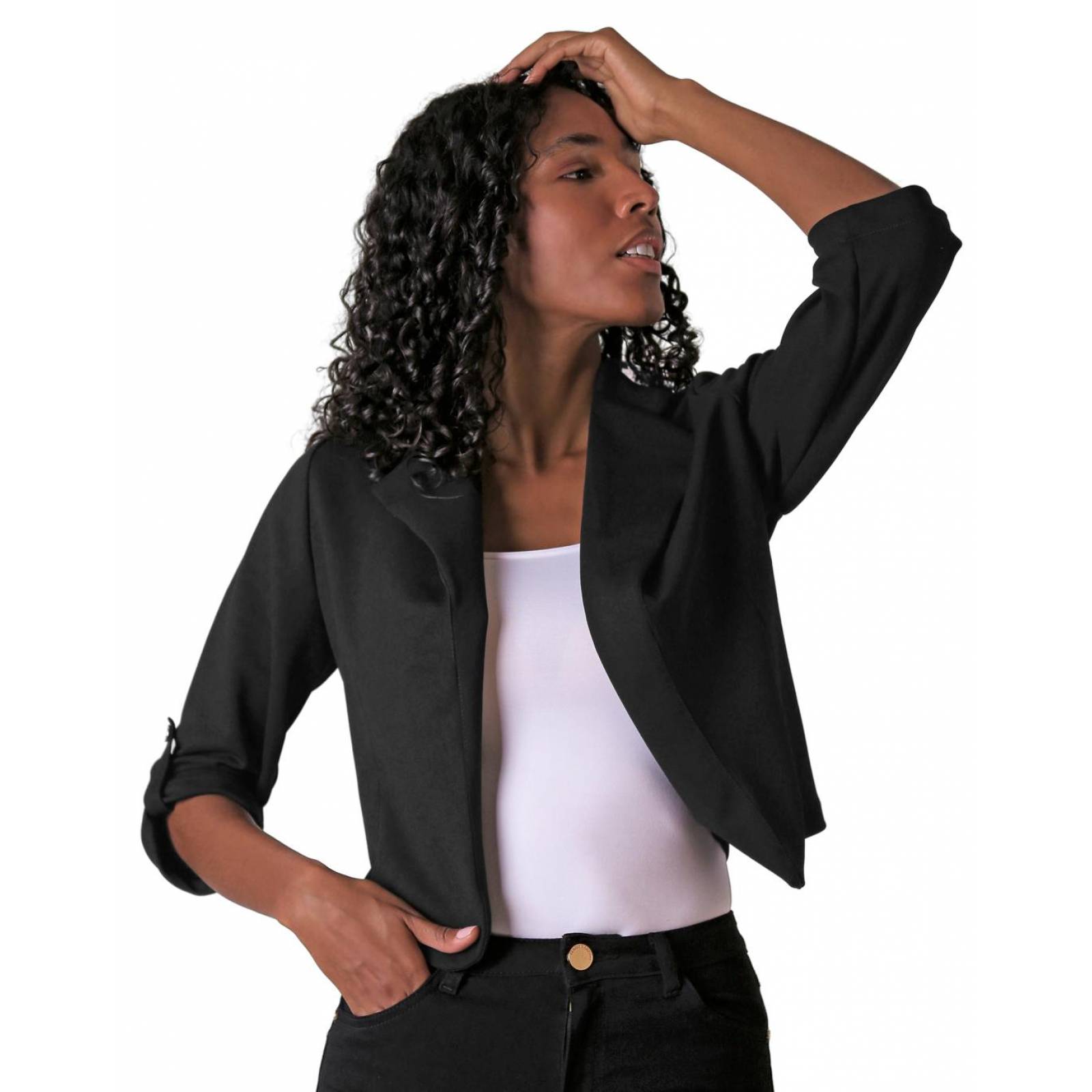 Saco Mujer Formal Blazer Negro Stfashion 79304215 