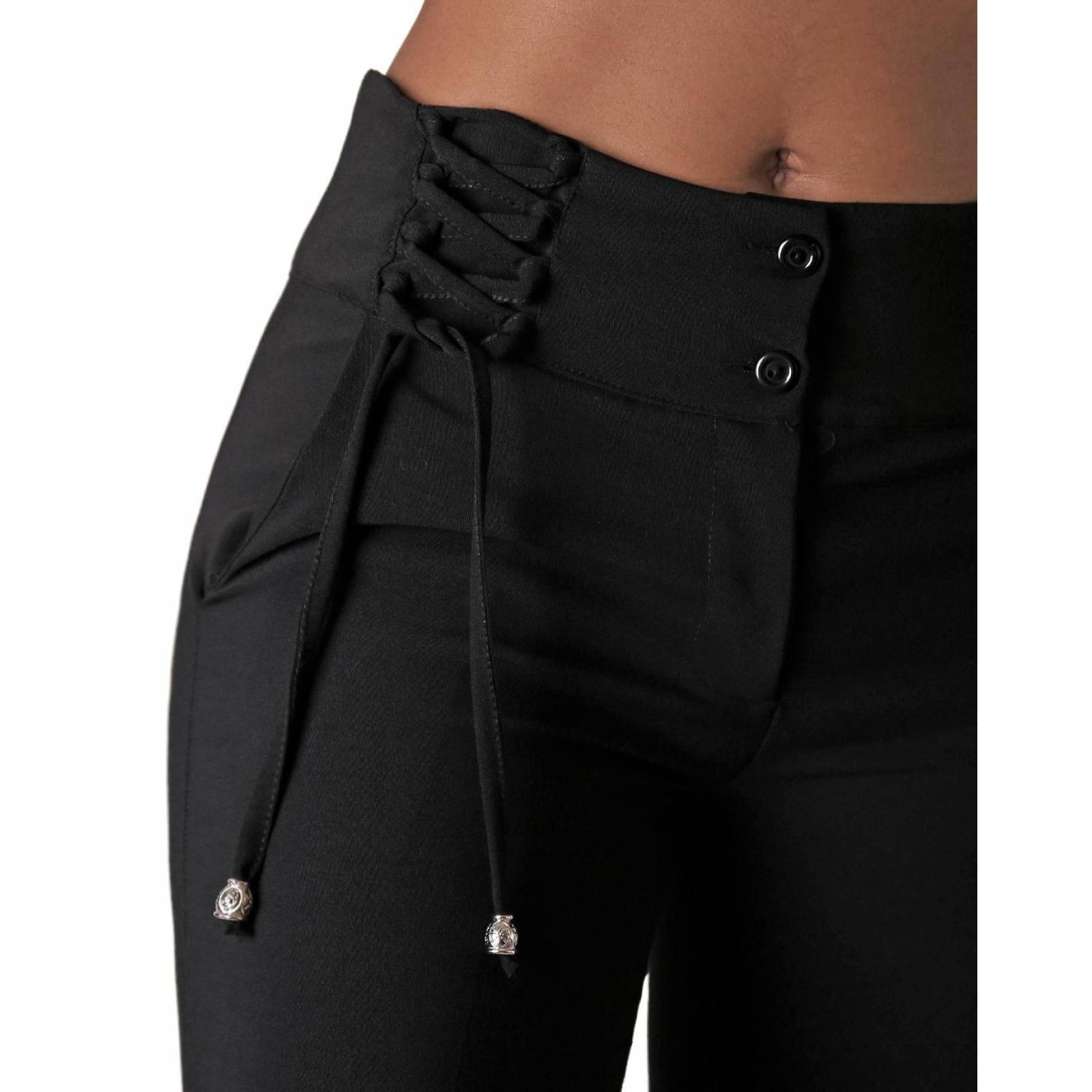 Pantalón Mujer Vestir Recto Negro Stfashion 79304057 
