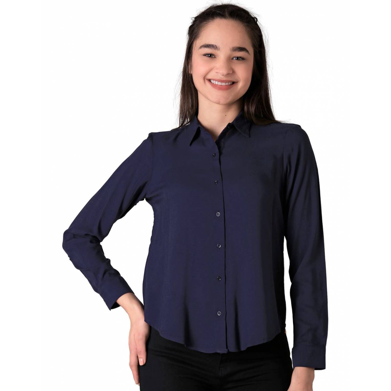 Blusas Azul Marino Mujer