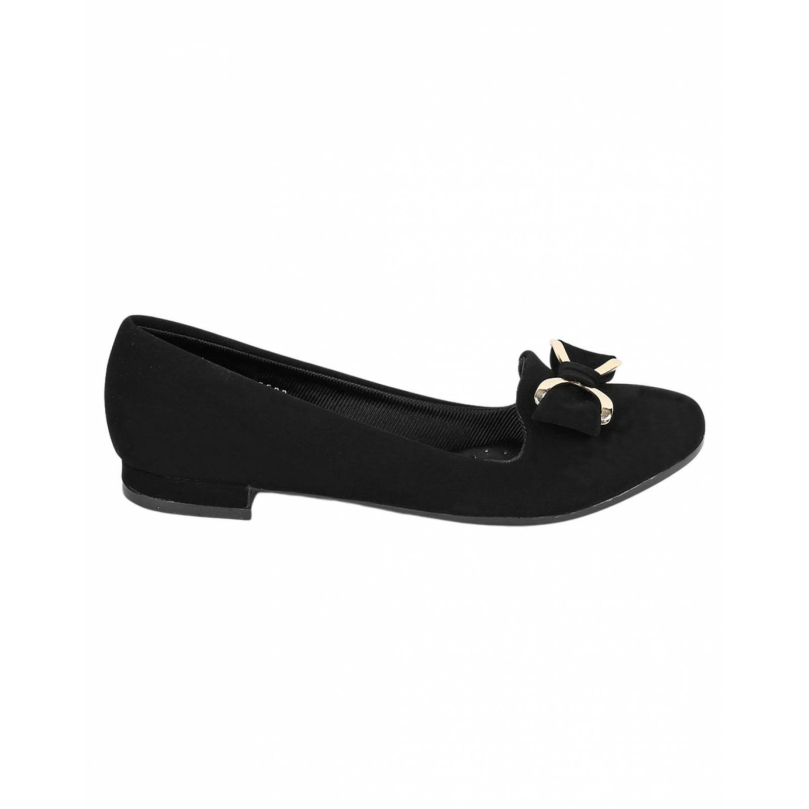 Flat Casual Mujer Negro Tipo Nobuk Stfashion 06203701 