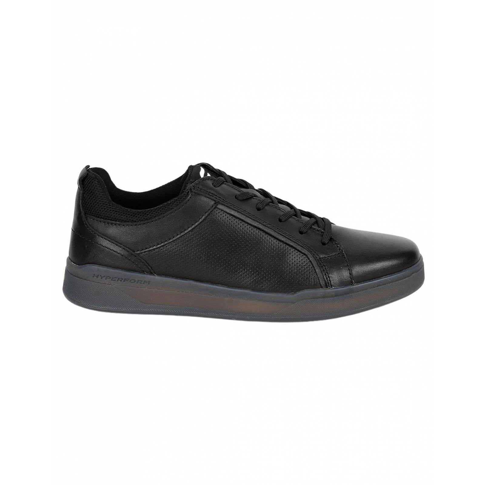 Tenis Casual Piso Hombre Negro Piel Flexi 02503677 
