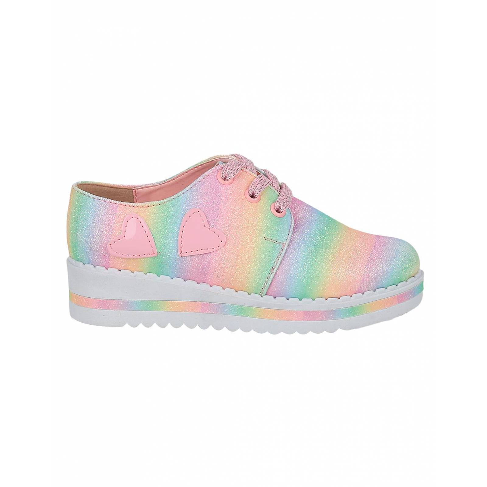 Zapato Niña Moda Plataforma Multicolor Stfashion 11603704 