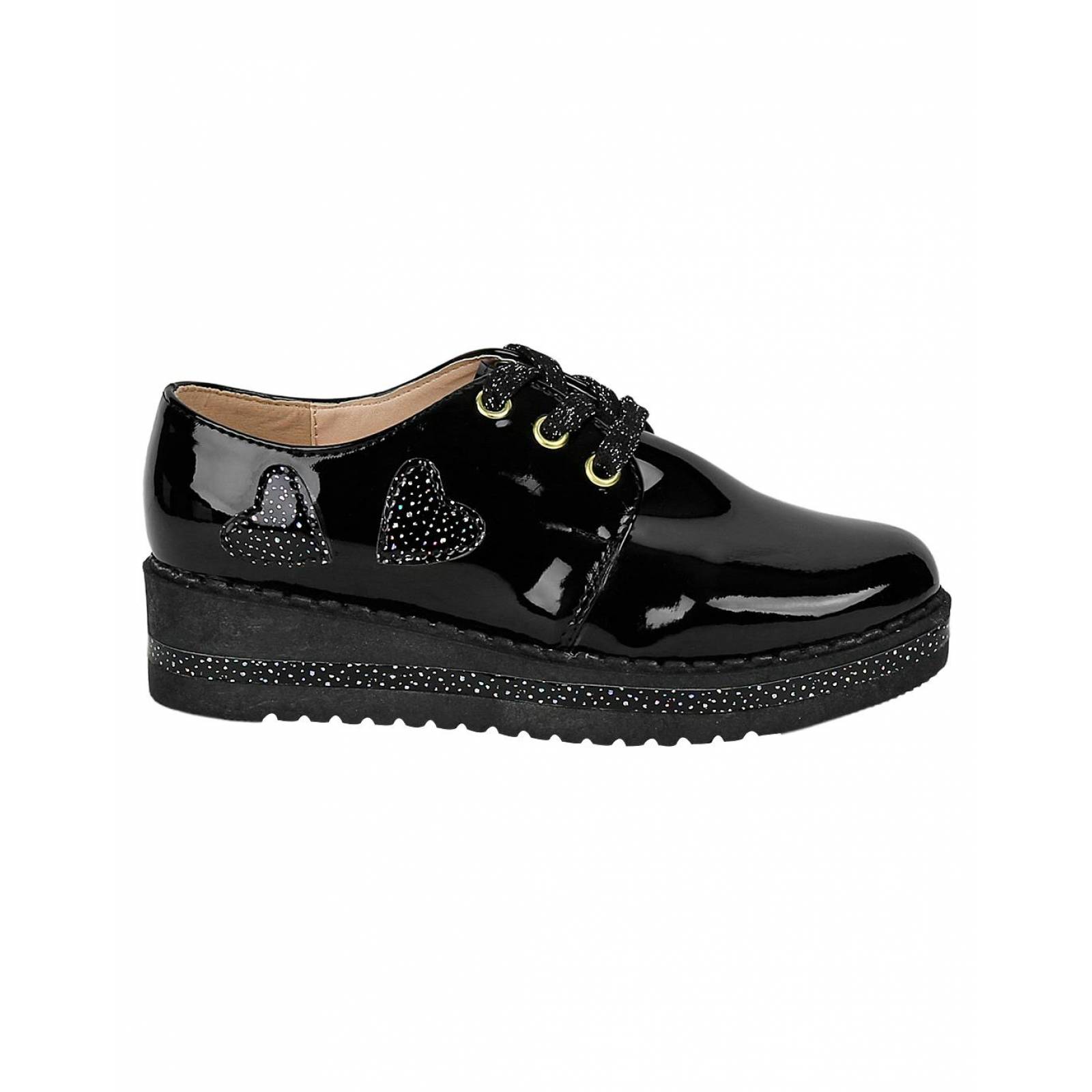 Zapato Niña Casual Plataforma Negro Stfashion 11603702 