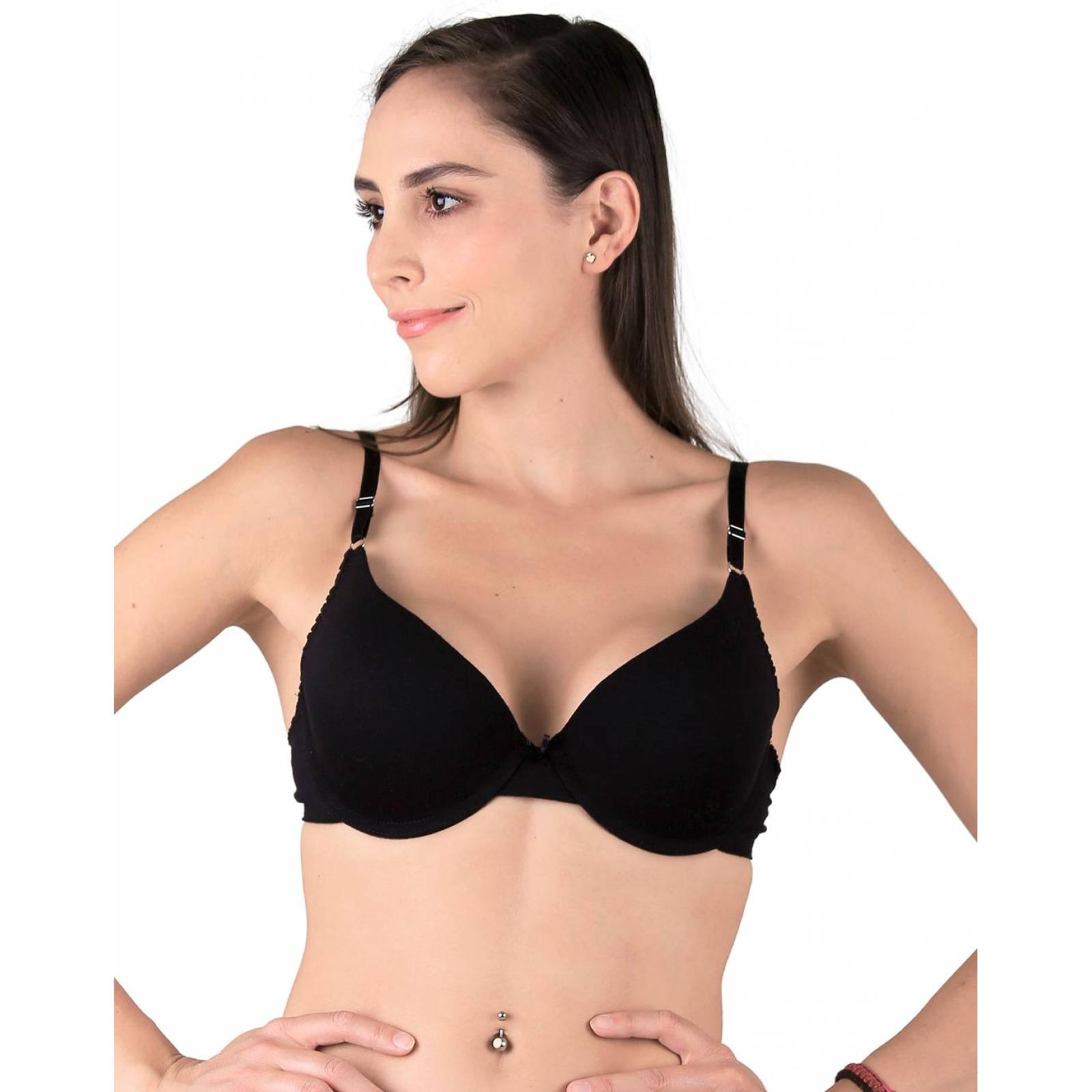 Brassiere Mujer Básico Negro Tops & Bottoms 56503406