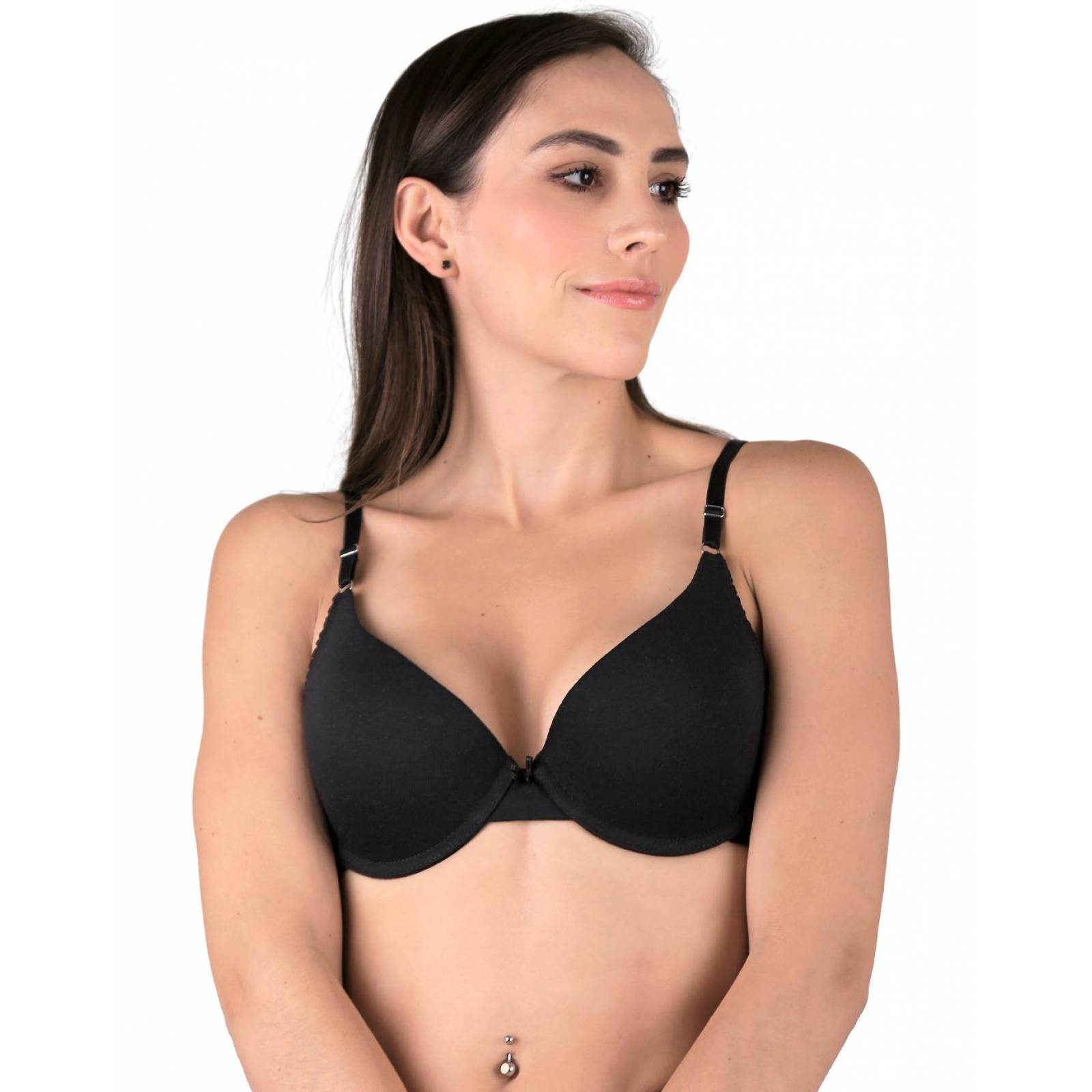 Brassiere Mujer Básico Negro Tops & Bottoms 56503406