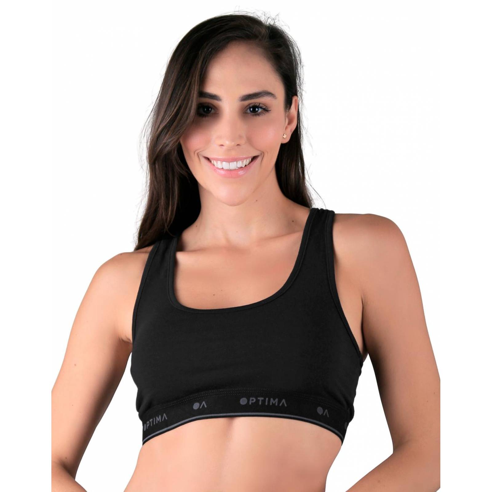 Top deportivo negro cheap mujer