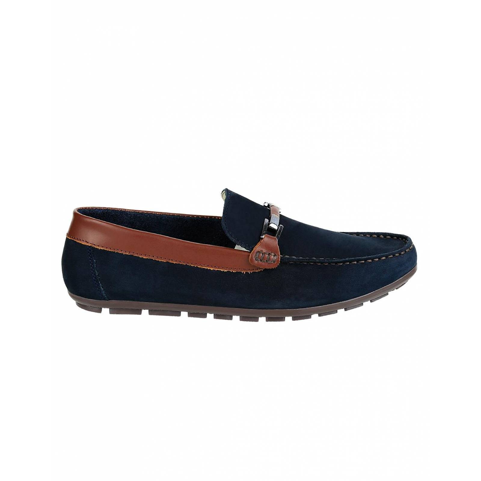 Zapato Casual Mocasin Hombre Azul Piel Alexander 10403700 