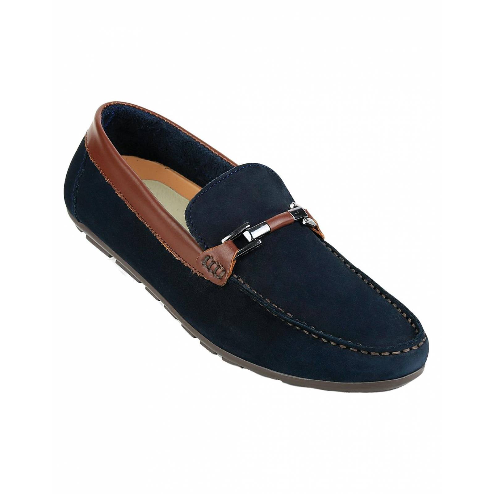 Zapato Casual Mocasin Hombre Azul Piel Alexander 10403700 