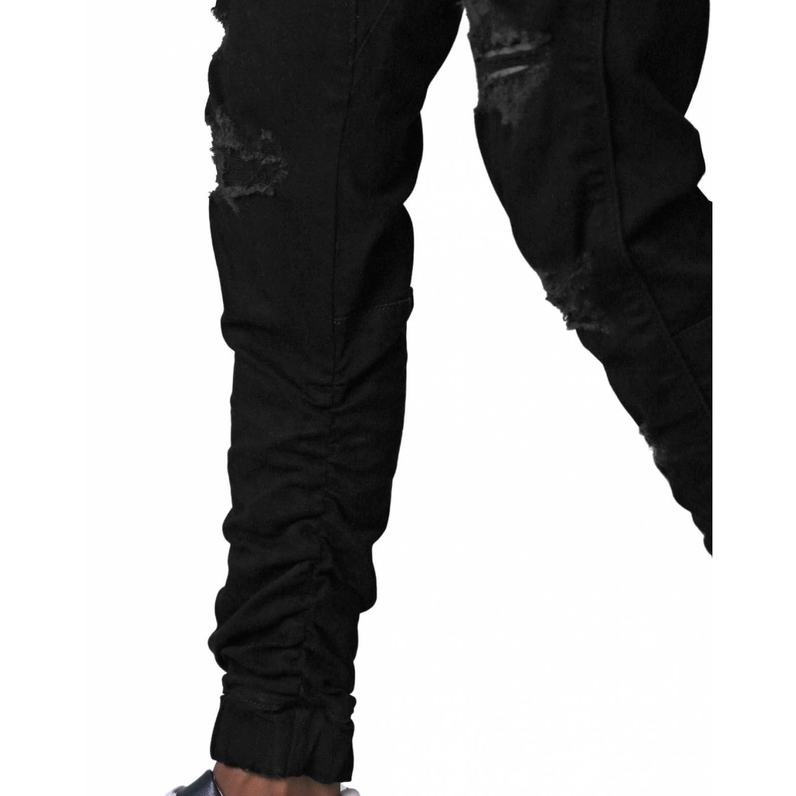 Jeans Moda Jogger Hombre Negro Salvaje Tentación 71804227 