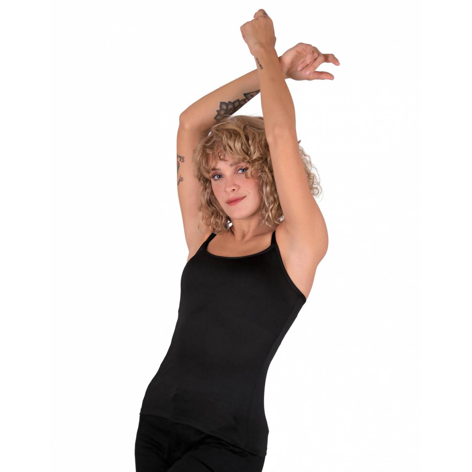 Playera Mujer Básico Top Negro Optima 56504002 