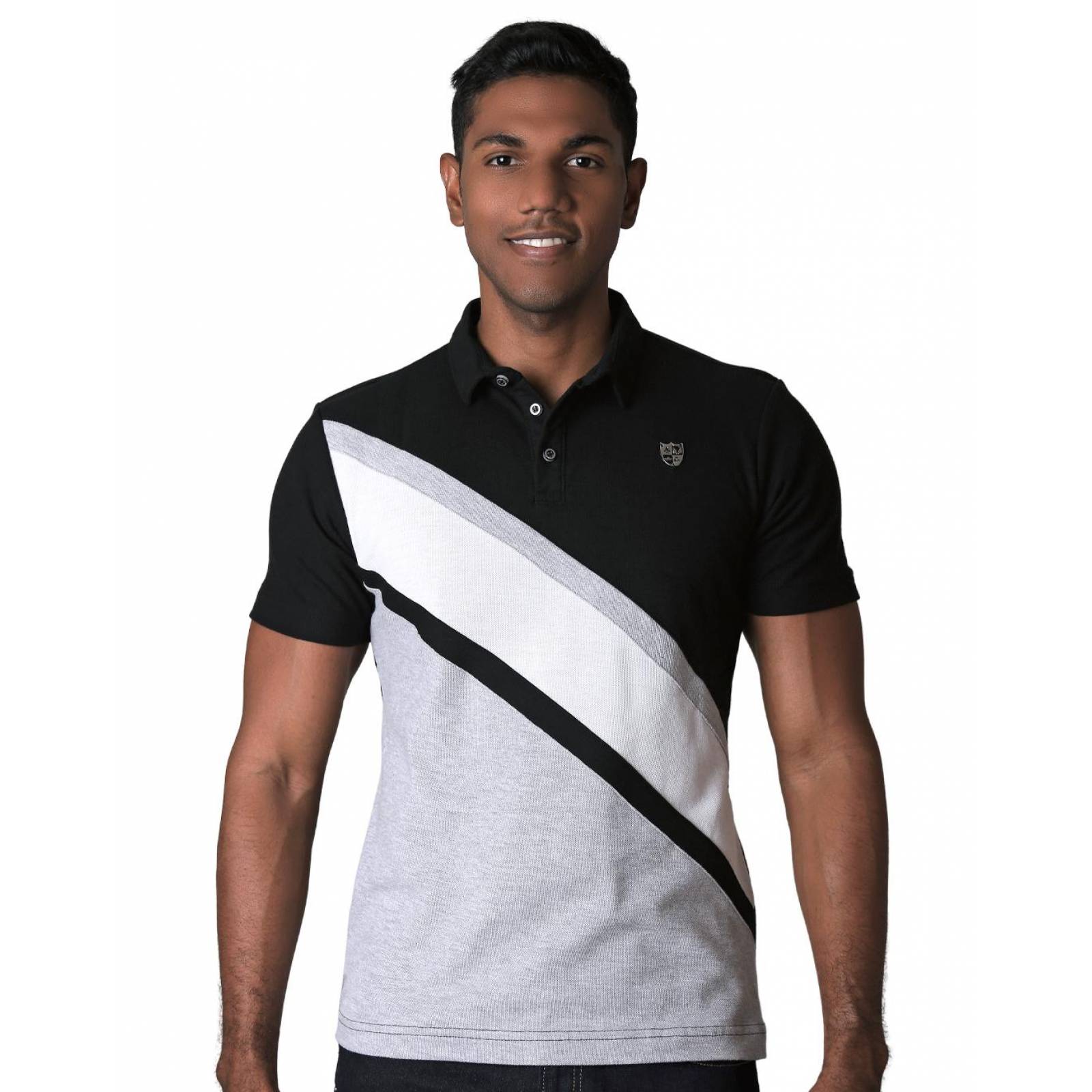 Playera Hombre Moda Polo Negro Stfashion 71604272 