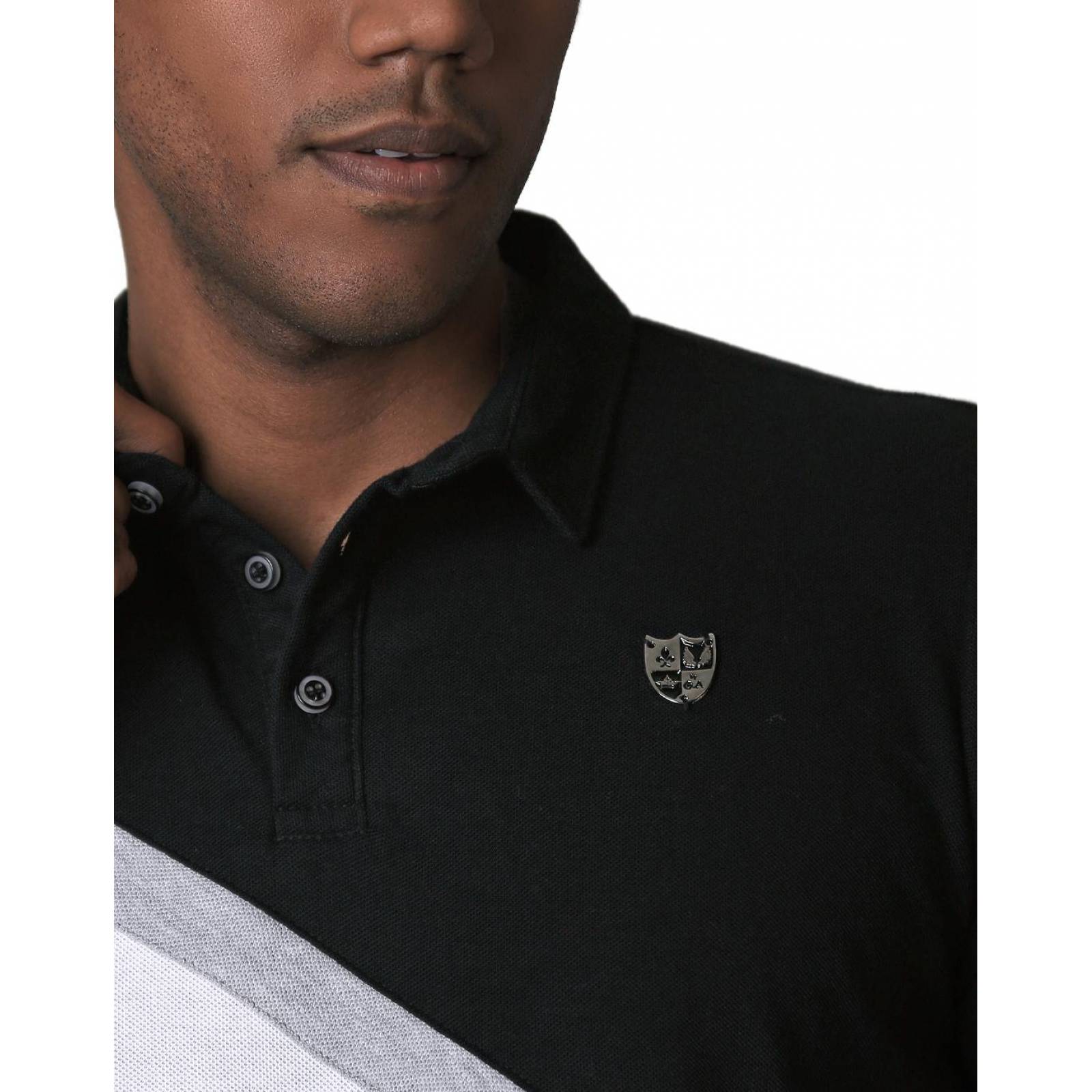 Playera Hombre Moda Polo Negro Stfashion 71604272 