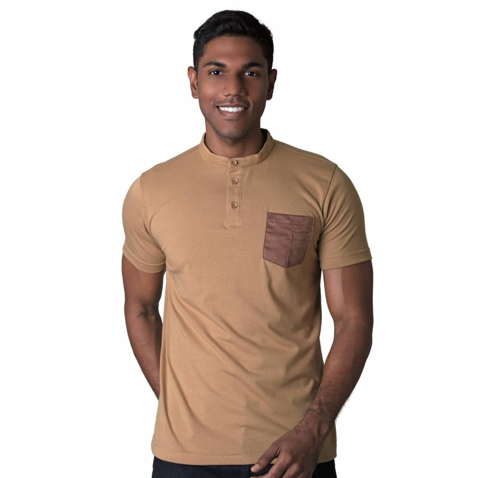 Playera Moda Camiseta Hombre Café Stfashion 71604270