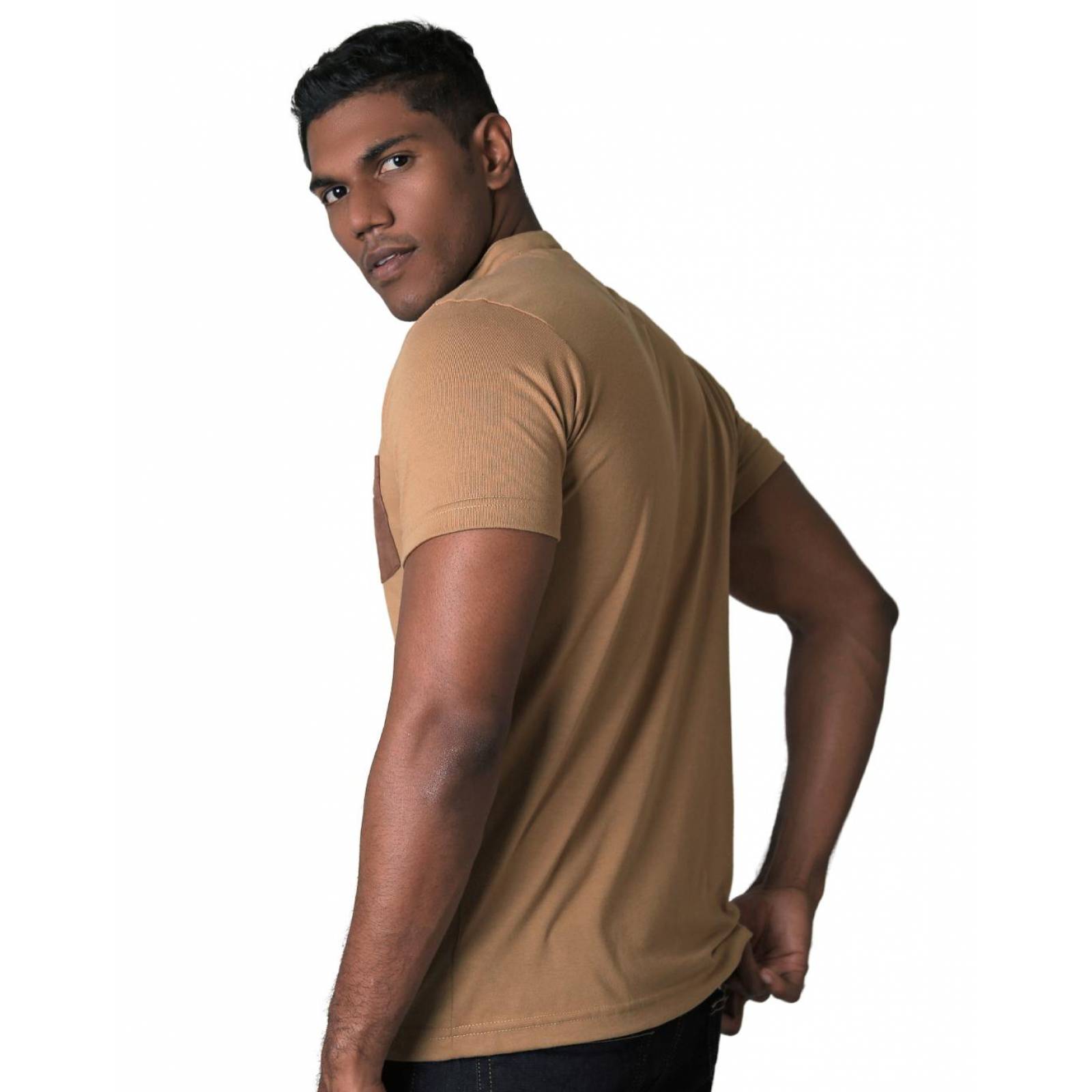 Playera Moda Camiseta Hombre Café Stfashion 71604270