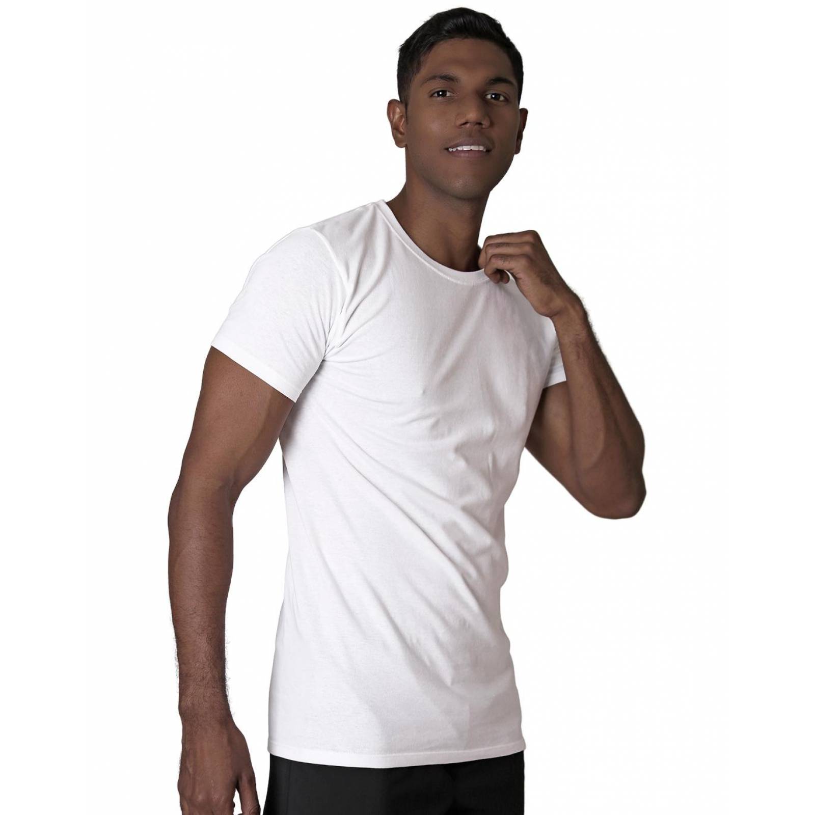 Playera Hombre Básico Blanco Optima 56504247 