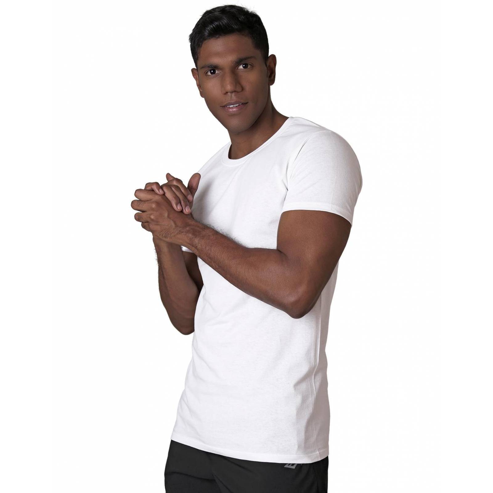 Playera Hombre Básico Blanco Optima 56504247 