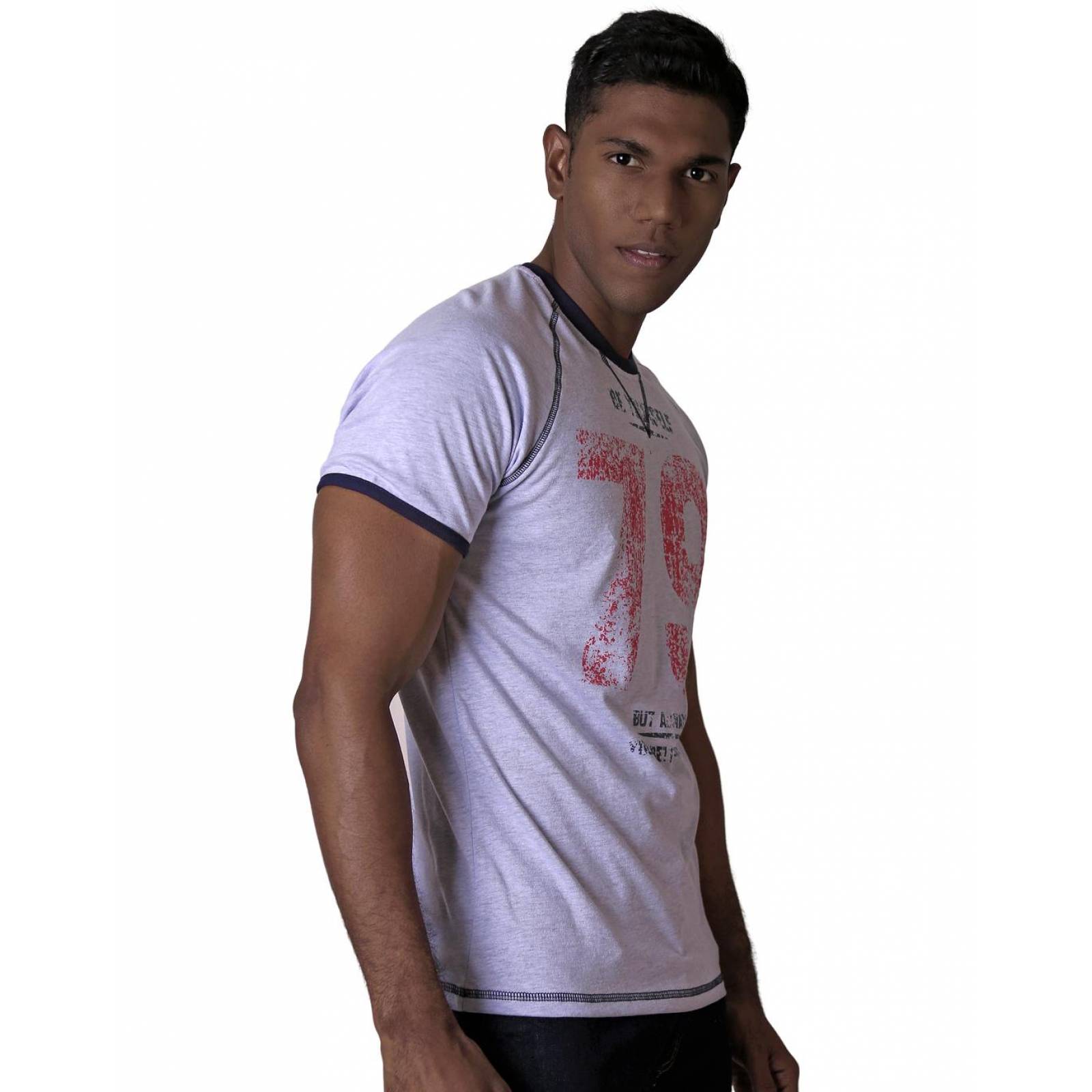 Playera Moda Hombre Azul Silver Plate 60204213 