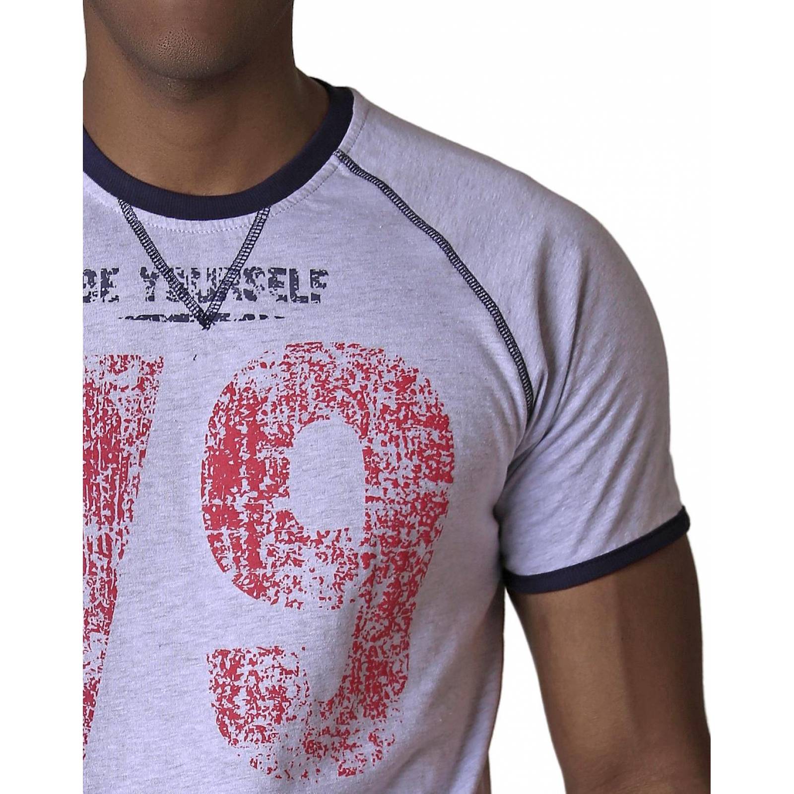 Playera Moda Hombre Azul Silver Plate 60204213 