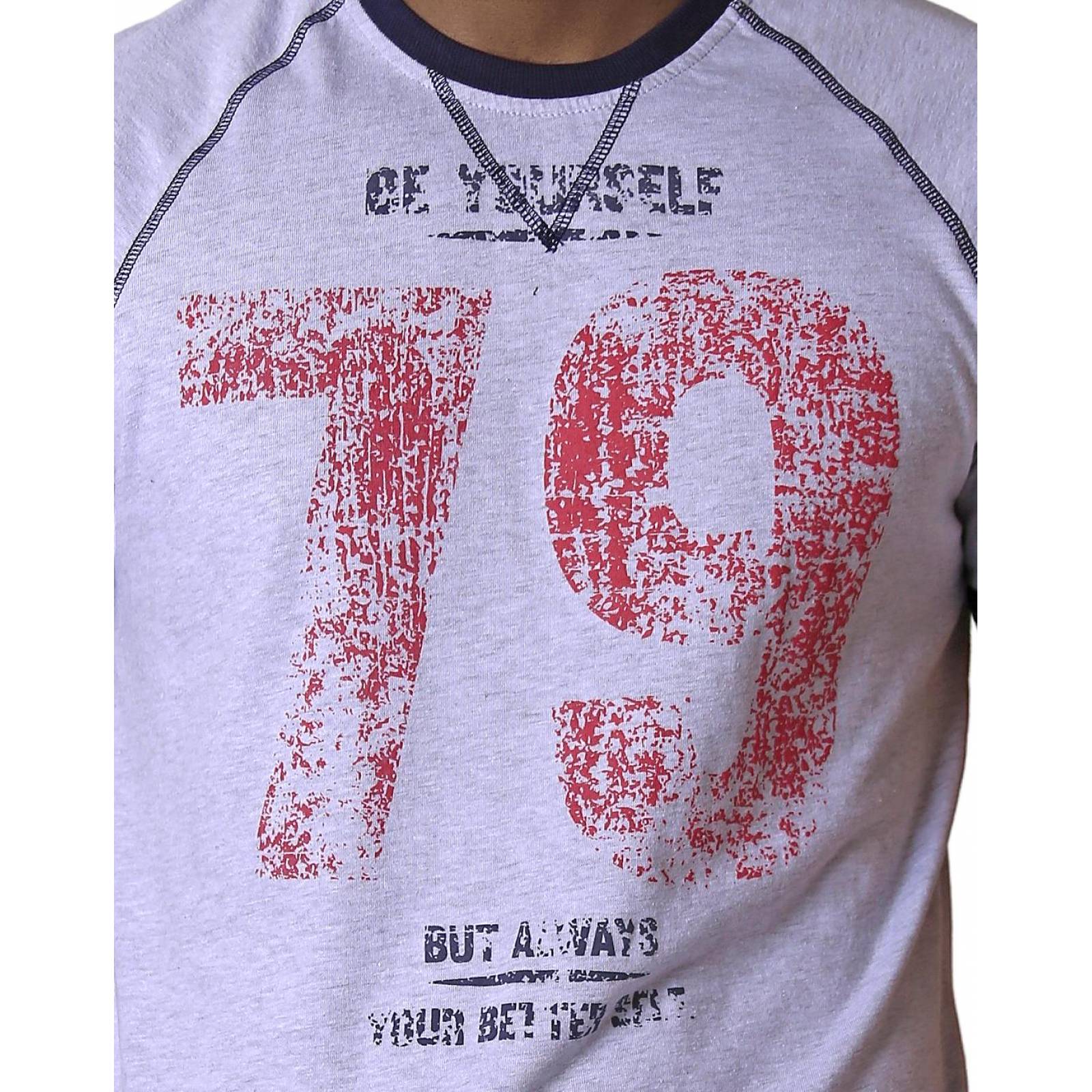 Playera Moda Hombre Azul Silver Plate 60204213 