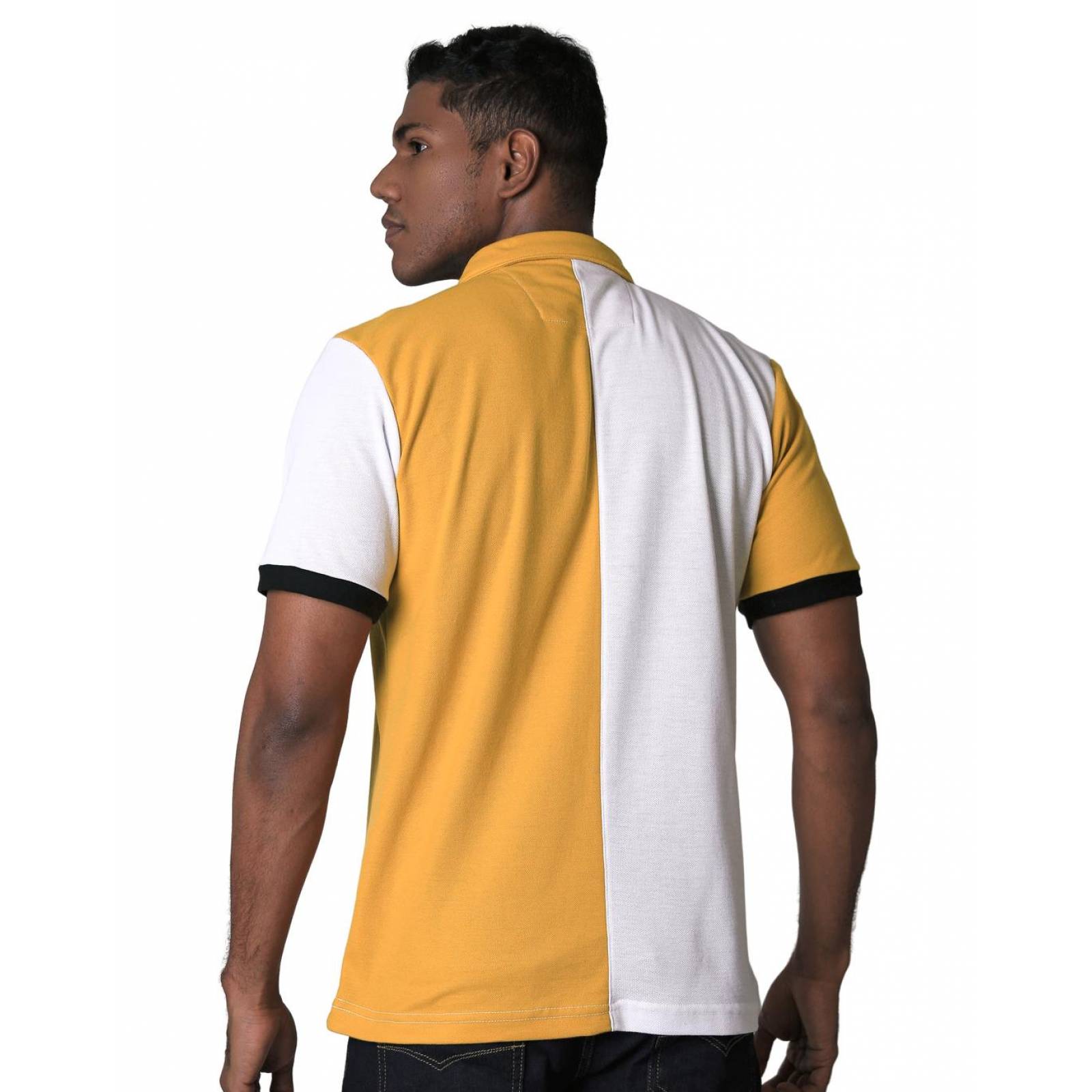Playera Moda Polo Hombre Mostaza Stfashion 71604260 