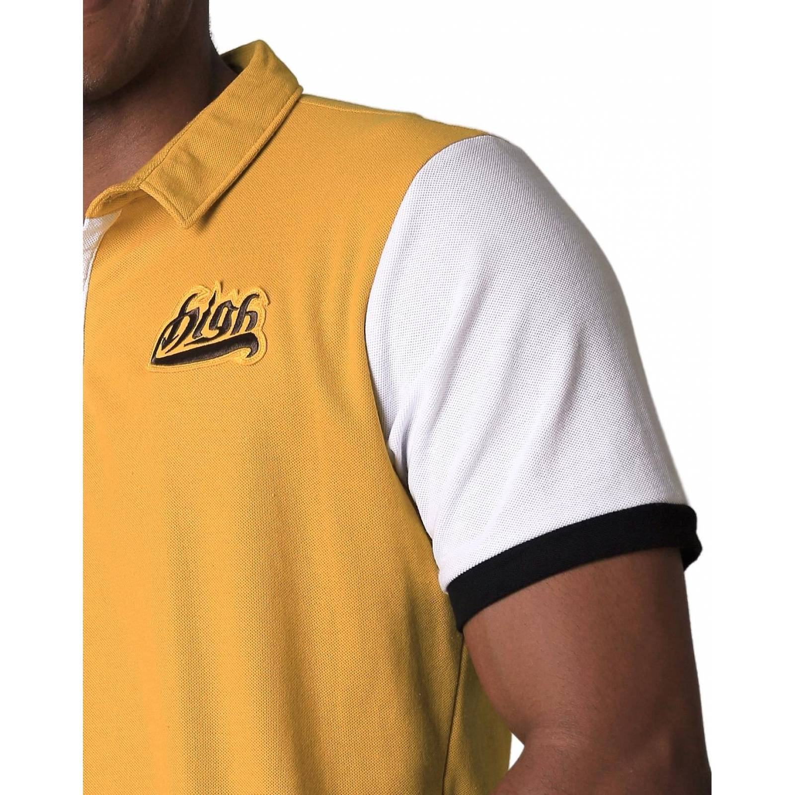 Playera Moda Polo Hombre Mostaza Stfashion 71604260 