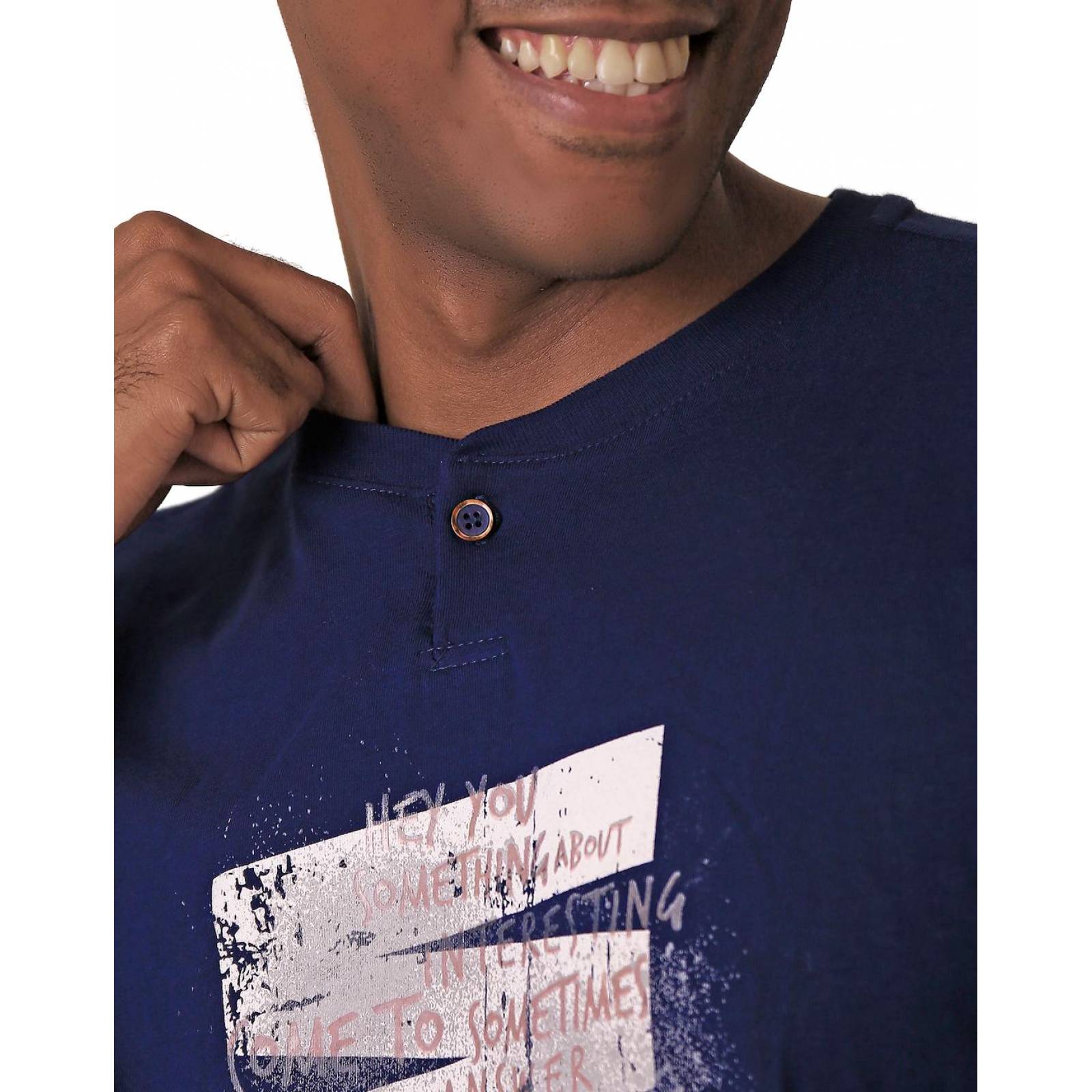 Playera Moda Hombre Azul Silver Plate 60204211 