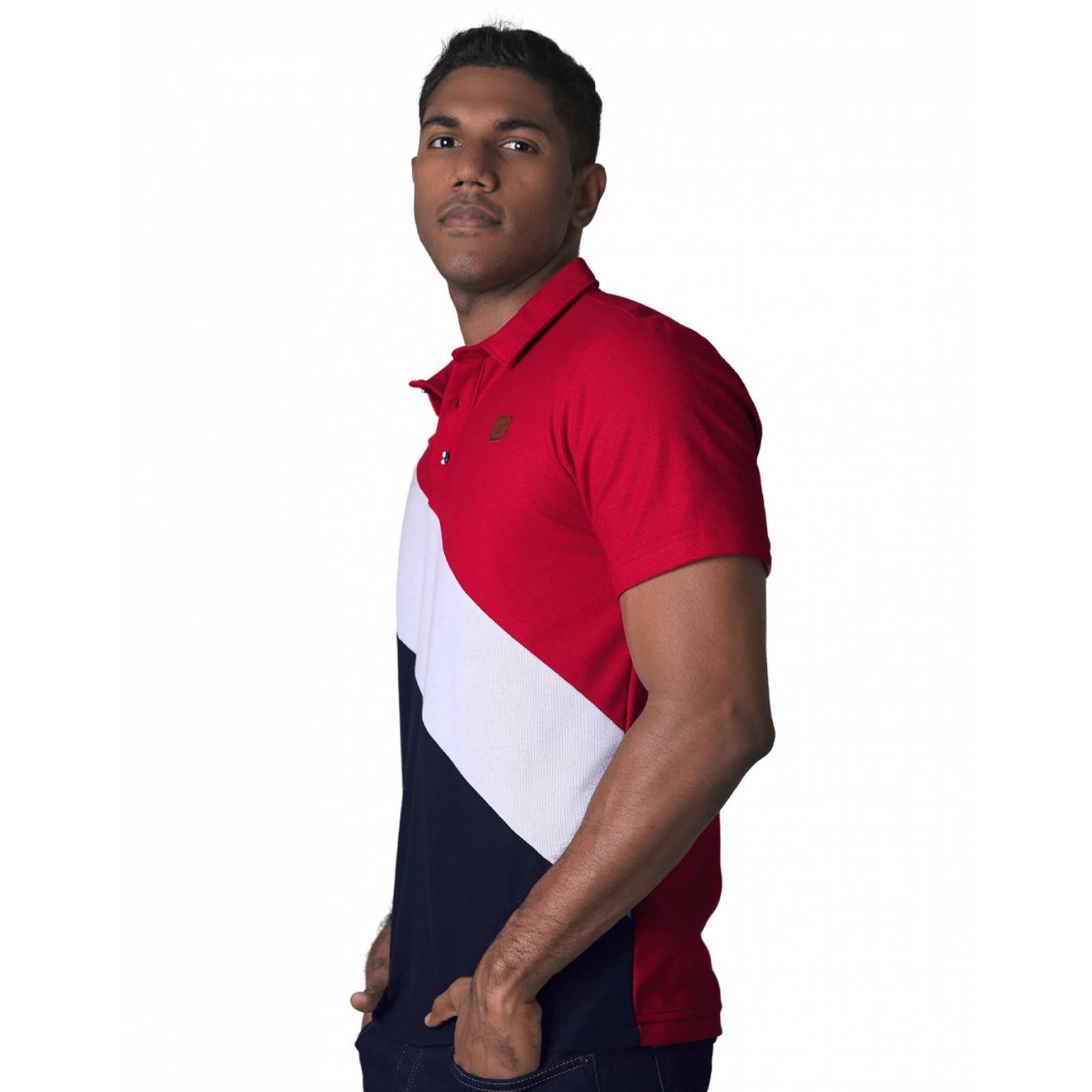 Playera Moda Polo Hombre Rojo Stfashion 71604261 