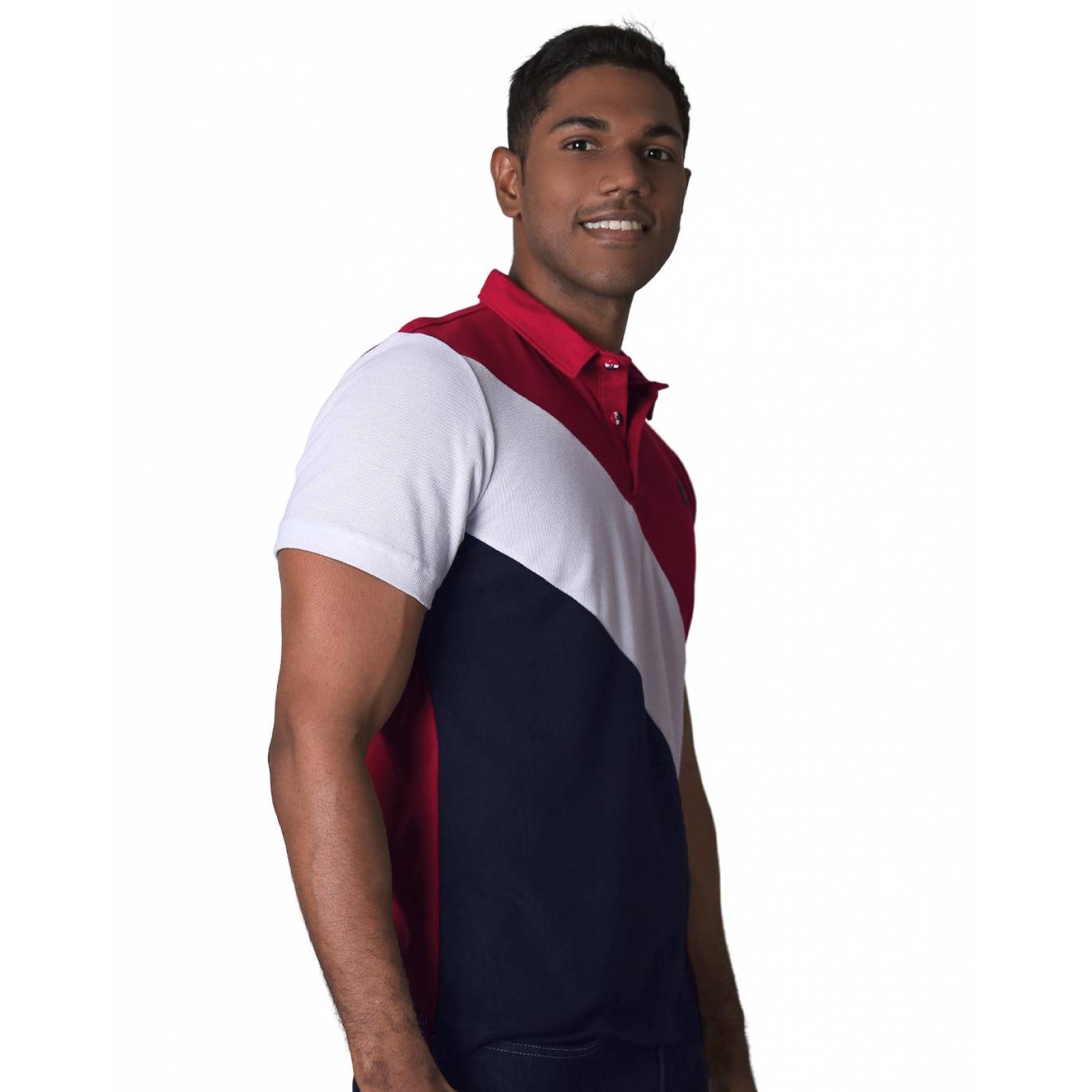 Playera Moda Polo Hombre Rojo Stfashion 71604261 