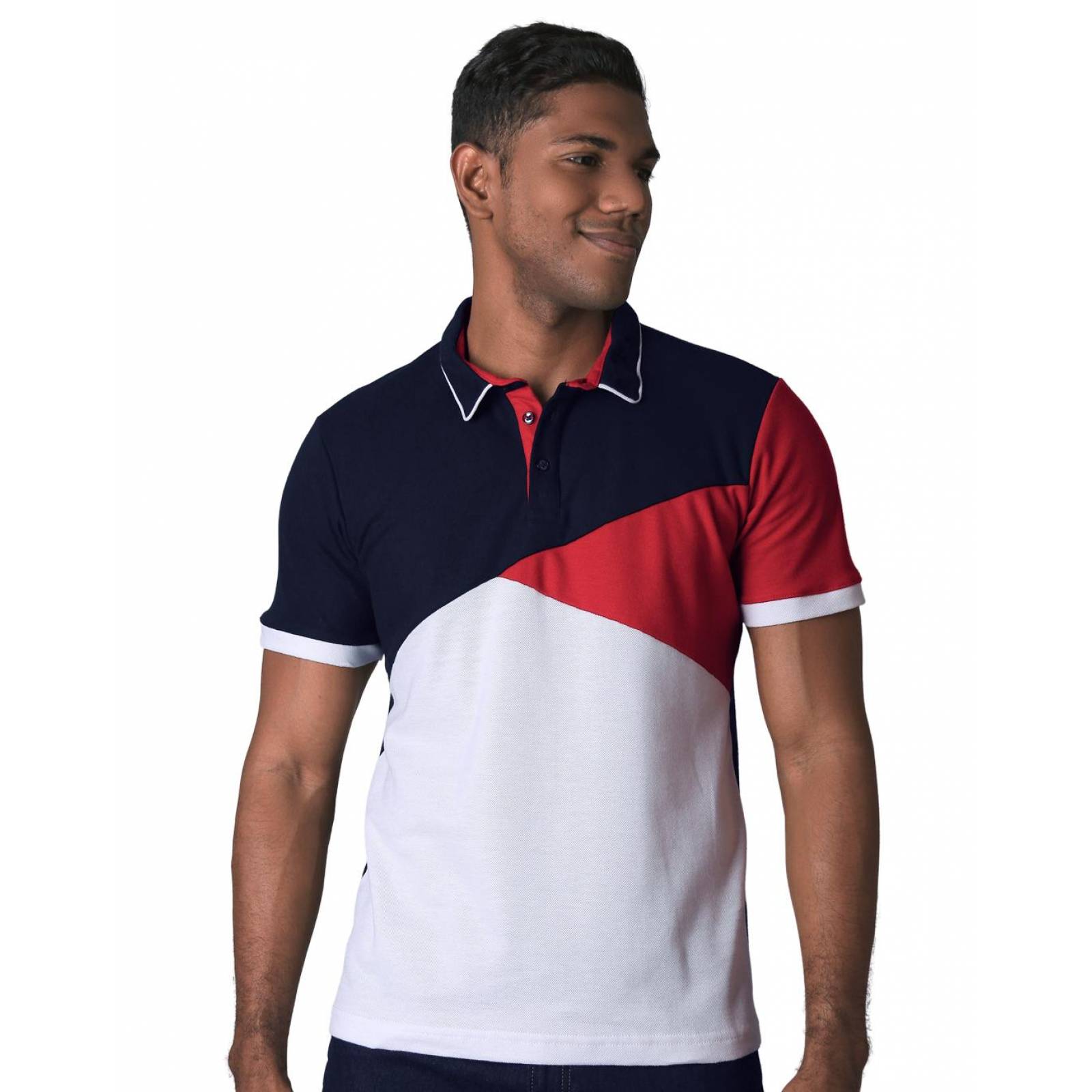 Playera Hombre Moda Polo Azul Stfashion 71604262 