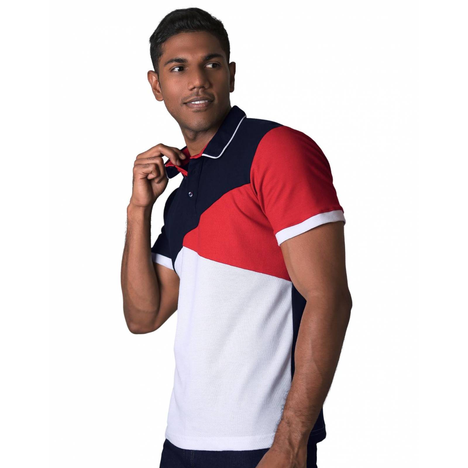 Playera Hombre Moda Polo Azul Stfashion 71604262 