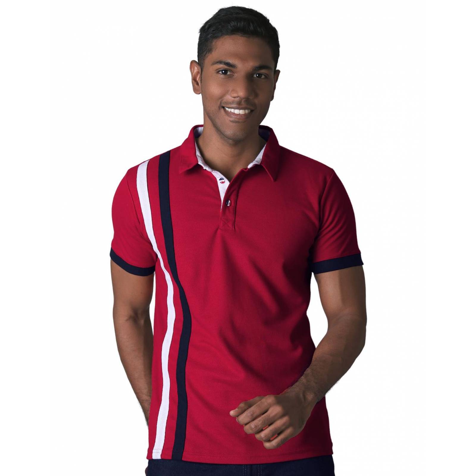 Playera Hombre Moda Polo Rojo Stfashion 71604254 