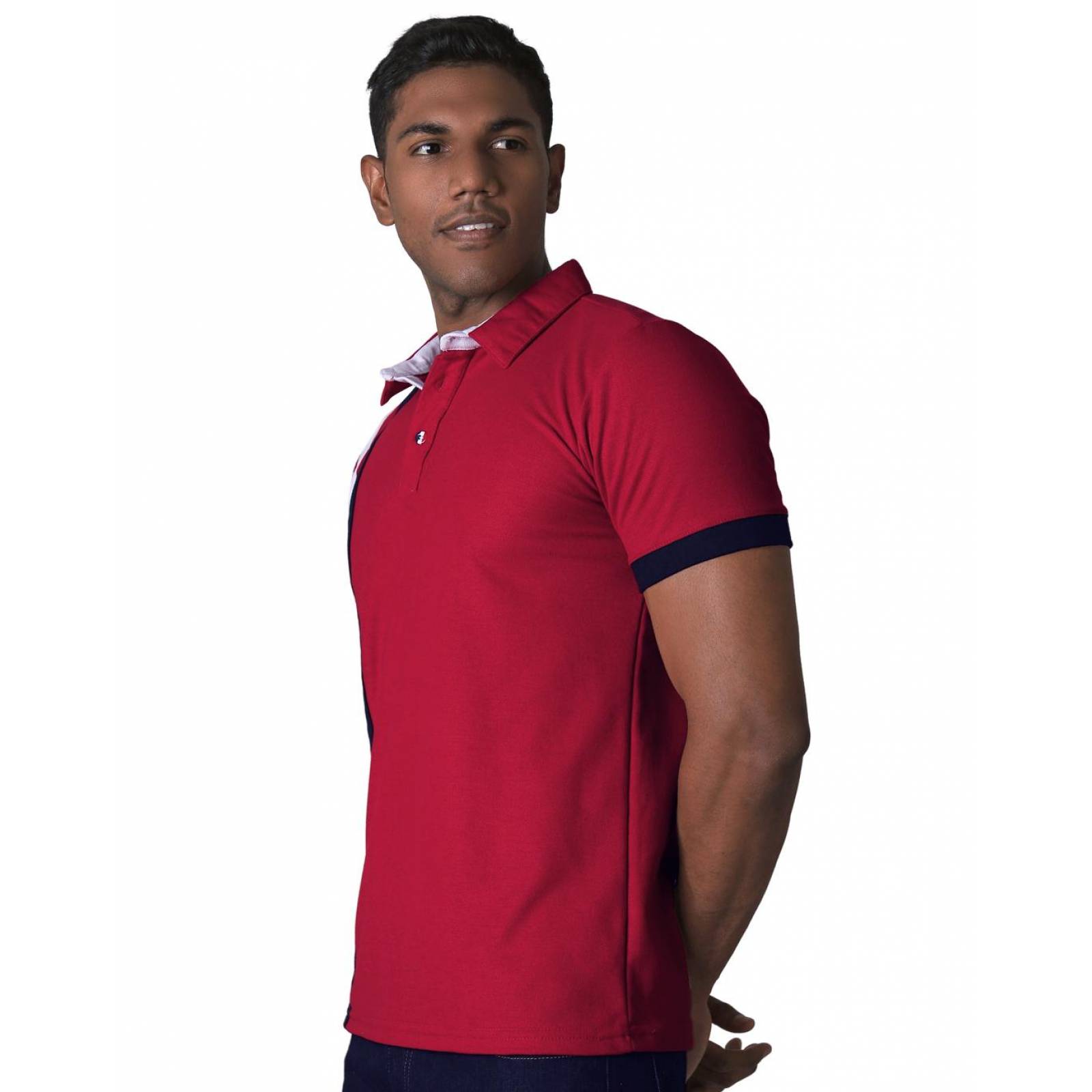 Playera Hombre Moda Polo Rojo Stfashion 71604254 